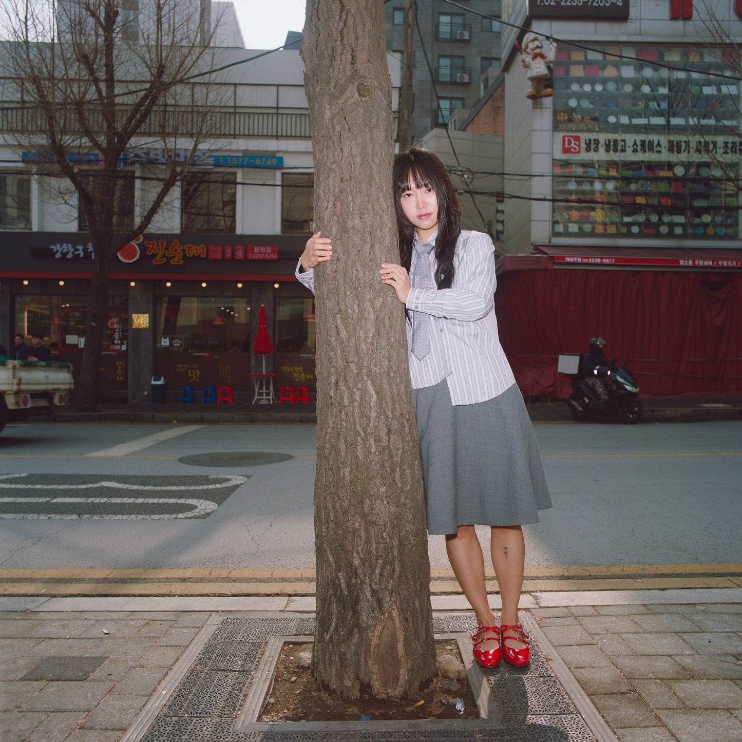Ariana - Red patent leather Mary Janes ballet flats