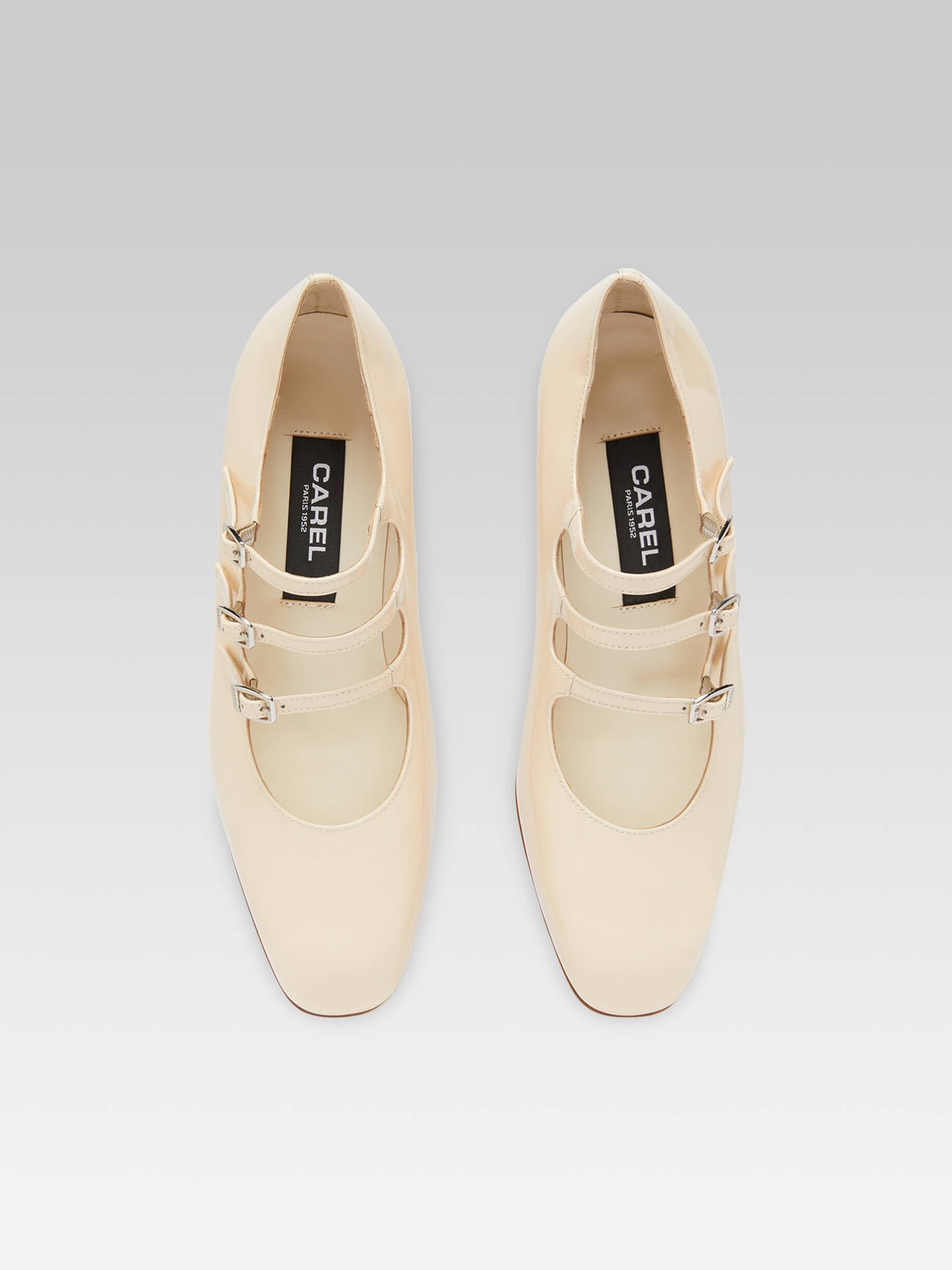 Kina - Nude patent leather Mary Janes pumps