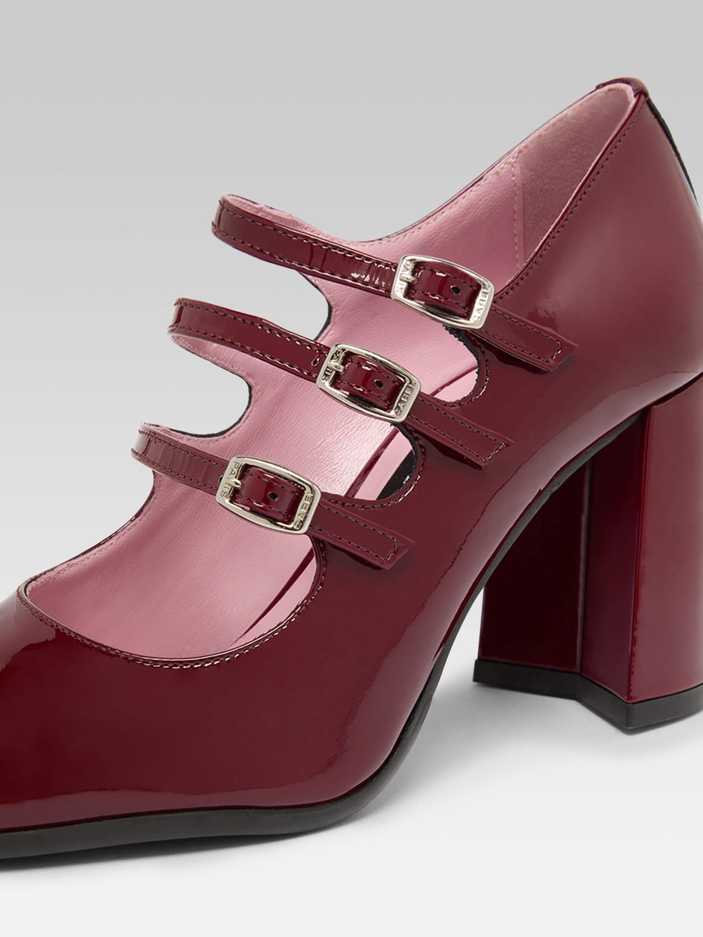Keel - Escarpins babies cuir verni bordeaux