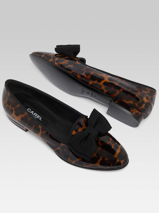 Marquis - Leopard patent leather ballet flats - Image number 5
