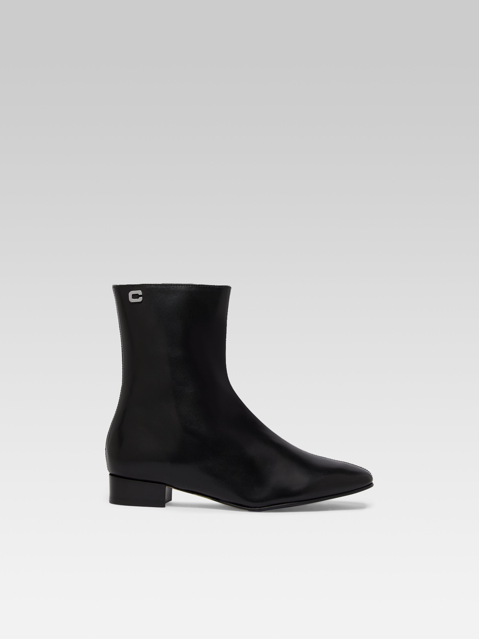 【関税込み】Aiglon Ankle Boots - Carel - Leather - Black Aiglon - Bottines cuir noir | Carel Paris