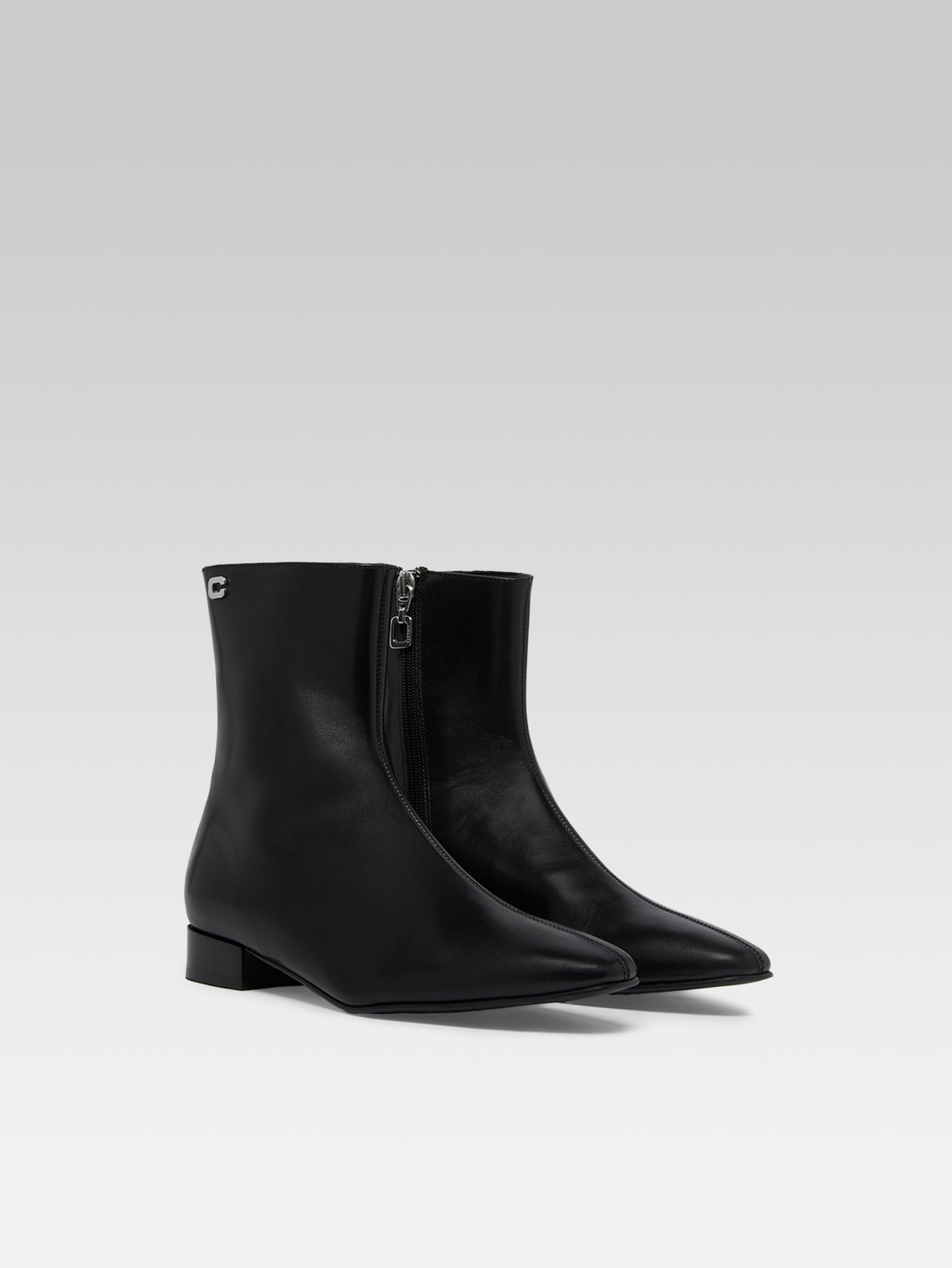 Aiglon - Black leather ankle boots
