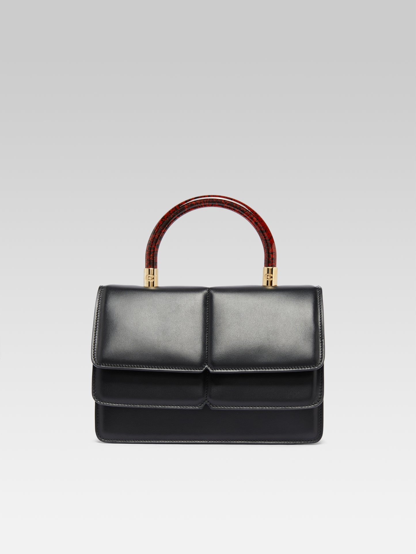Georges - Black leather handbag