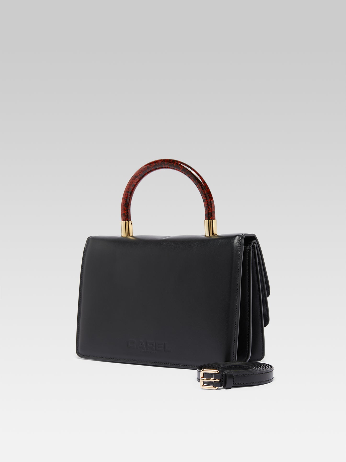 Georges - Black leather handbag