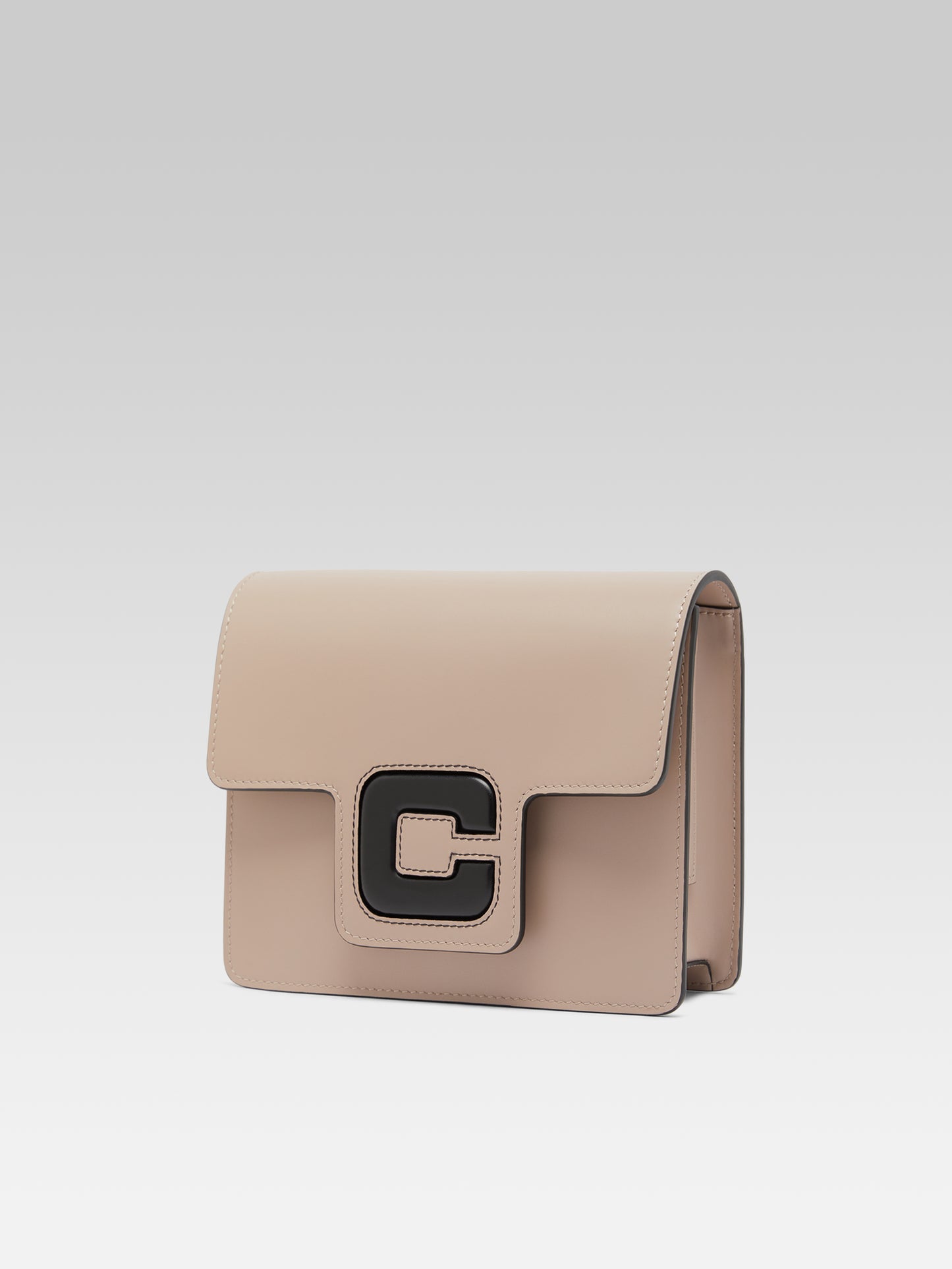 Lorette - Sac cuir upcyclé grège