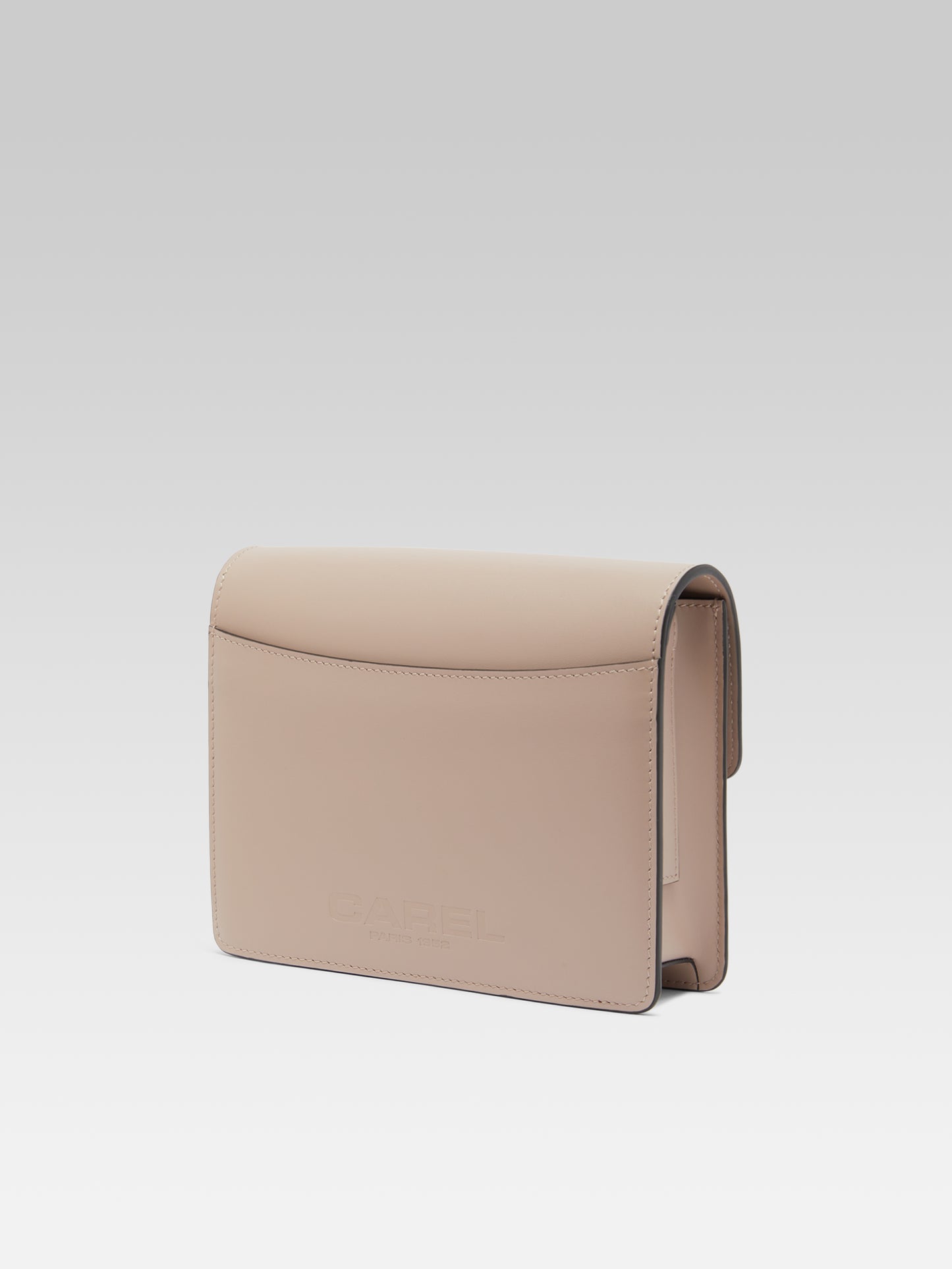 Lorette - Sac cuir upcyclé grège