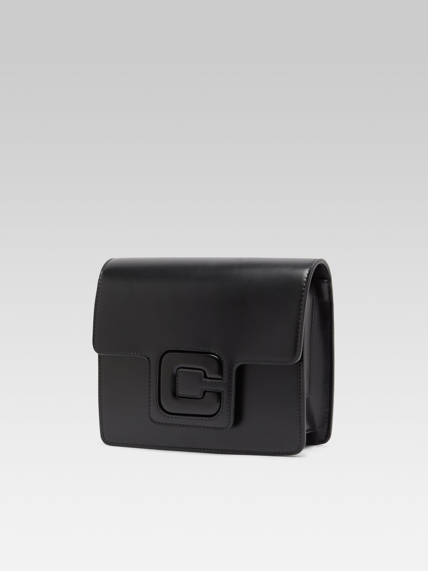 Lorette - Black upcycled leather bag