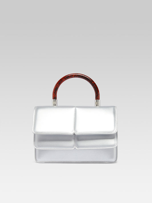 Georges - Silver Appleskin handbag