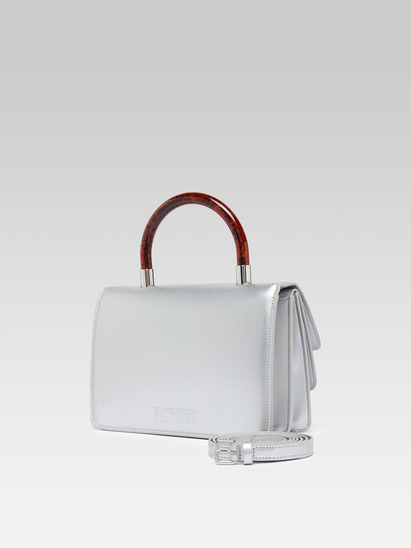 Georges - Sac à main Appleskin argent