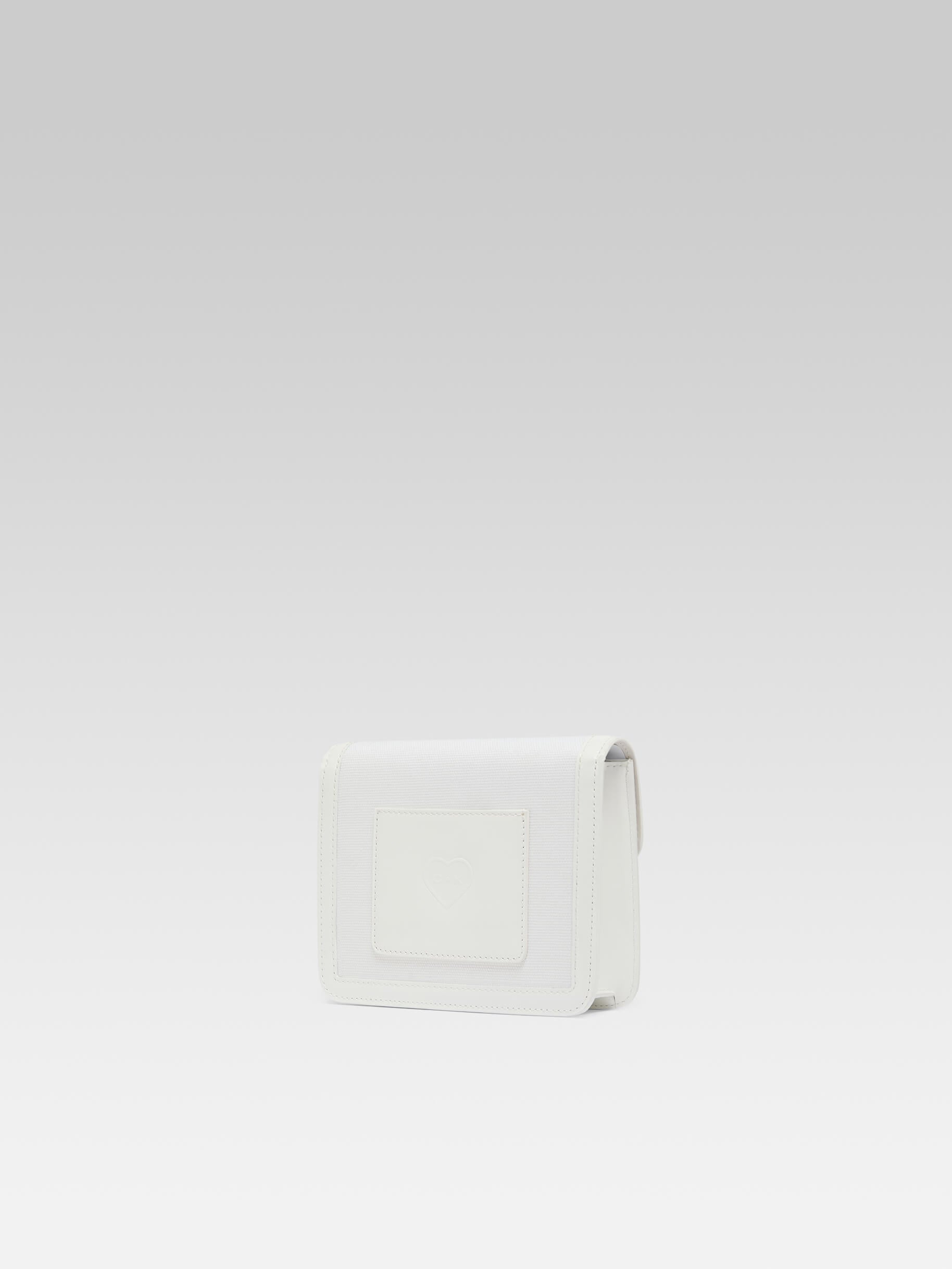 Mini Sorbonne - White fabric and patent leather bag  - Image number 8