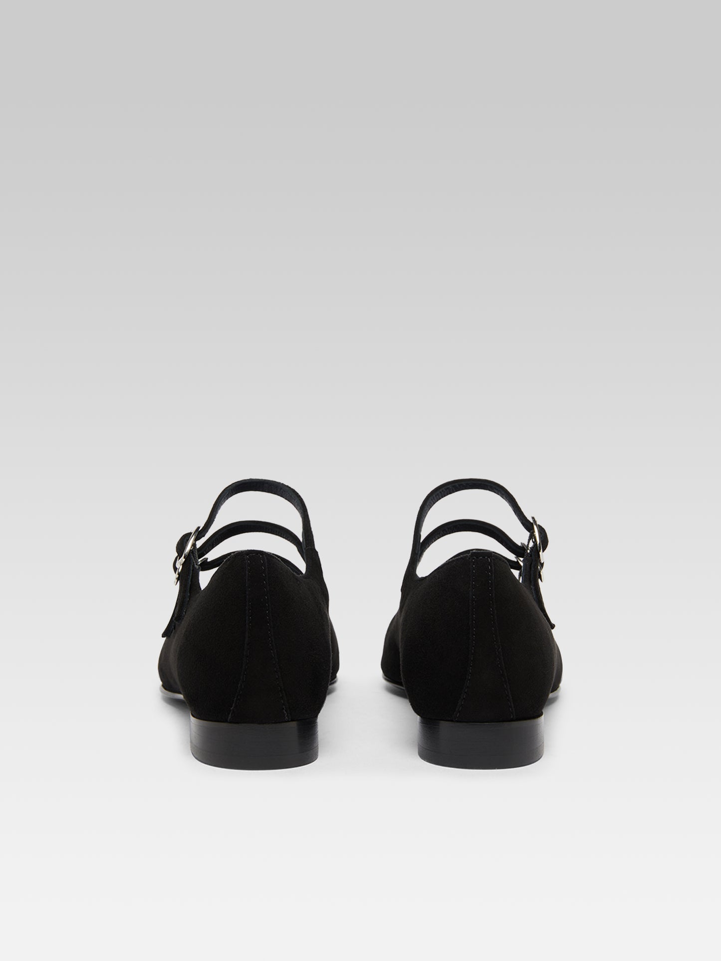 Ariana s - Ballerines babies cuir velours noir