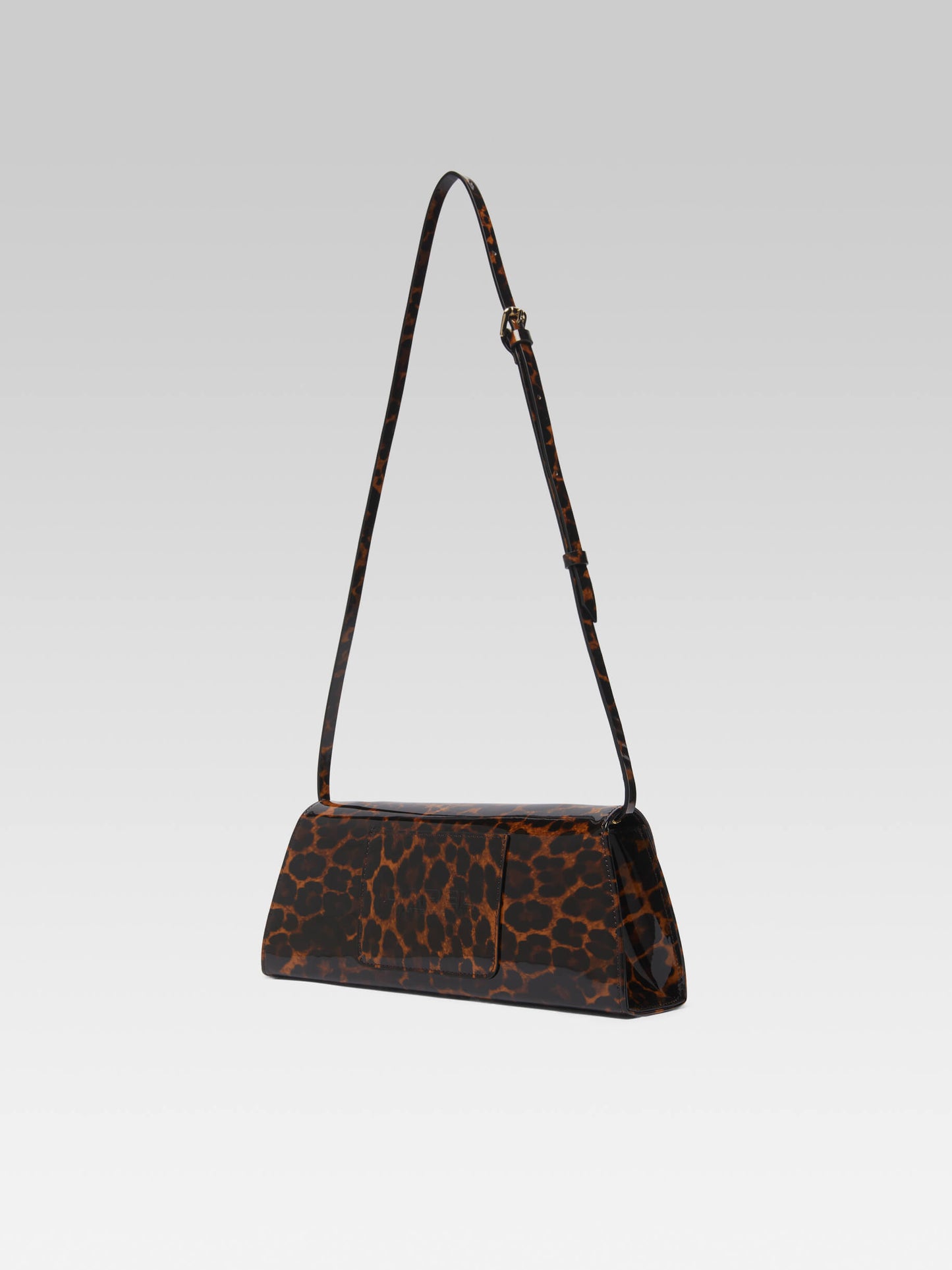 Madeleine - Leopard patent leather shoulder bag