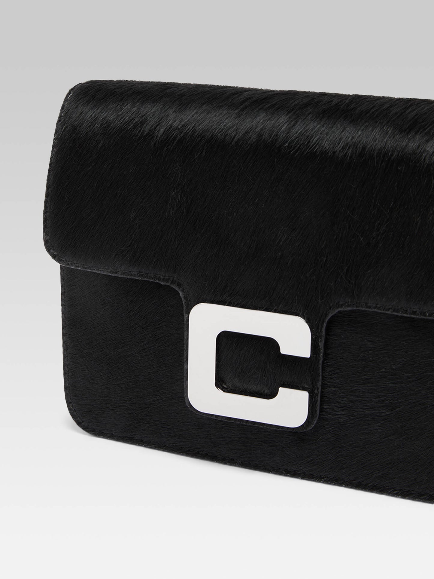 Mini Sorbonne - Black pony leather bag