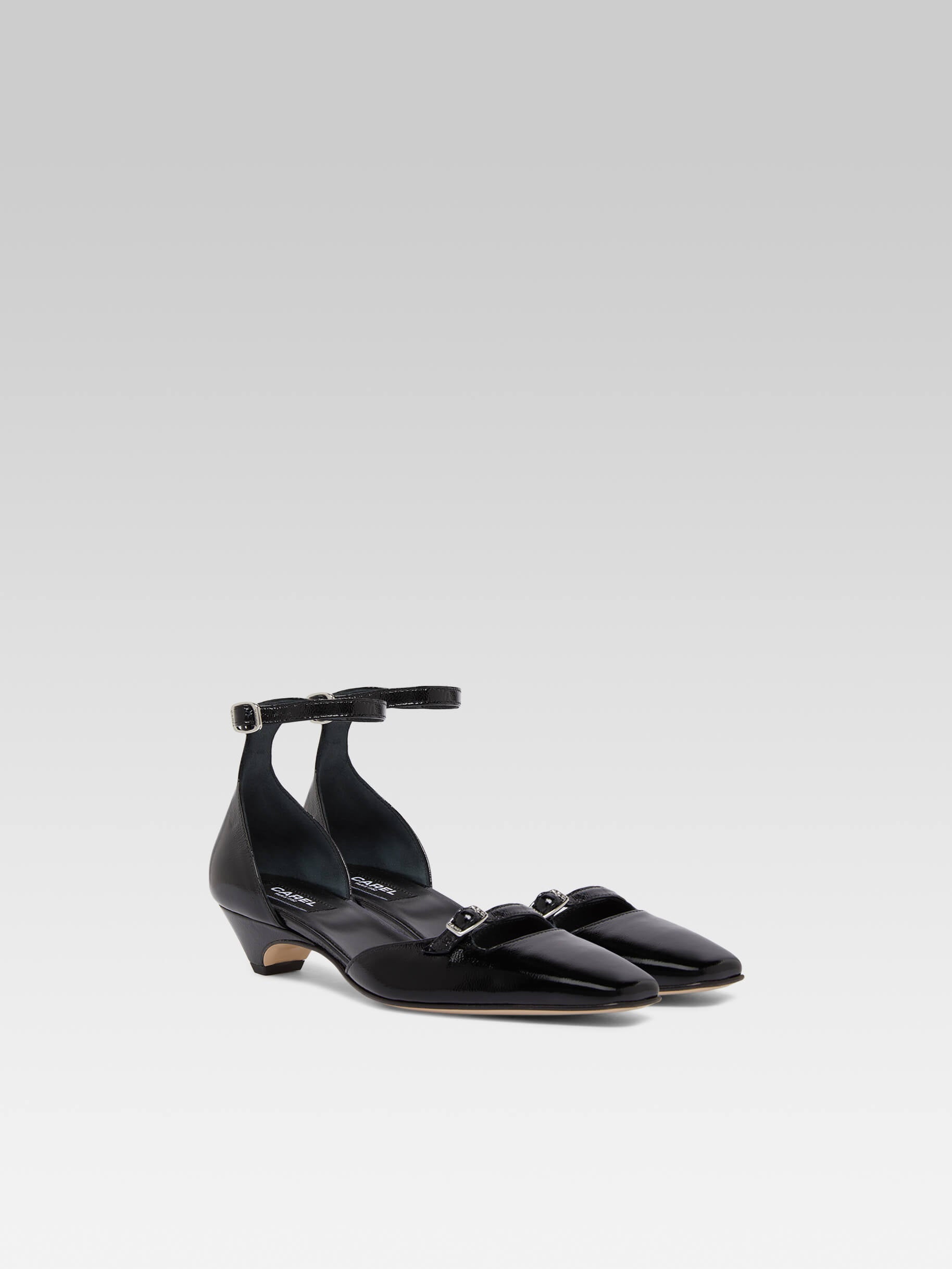 Emma - Ballerines cuir naplack noir - Image numéro 5