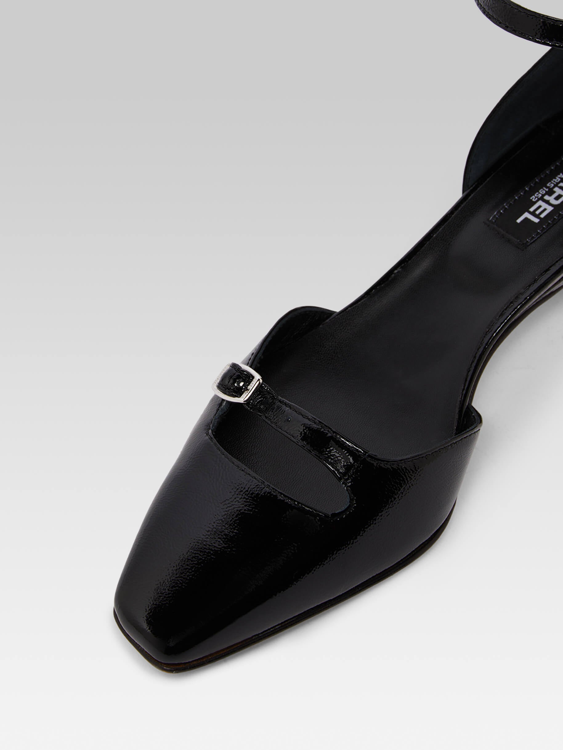 Emma - Ballerines cuir naplack noir - Image numéro 2