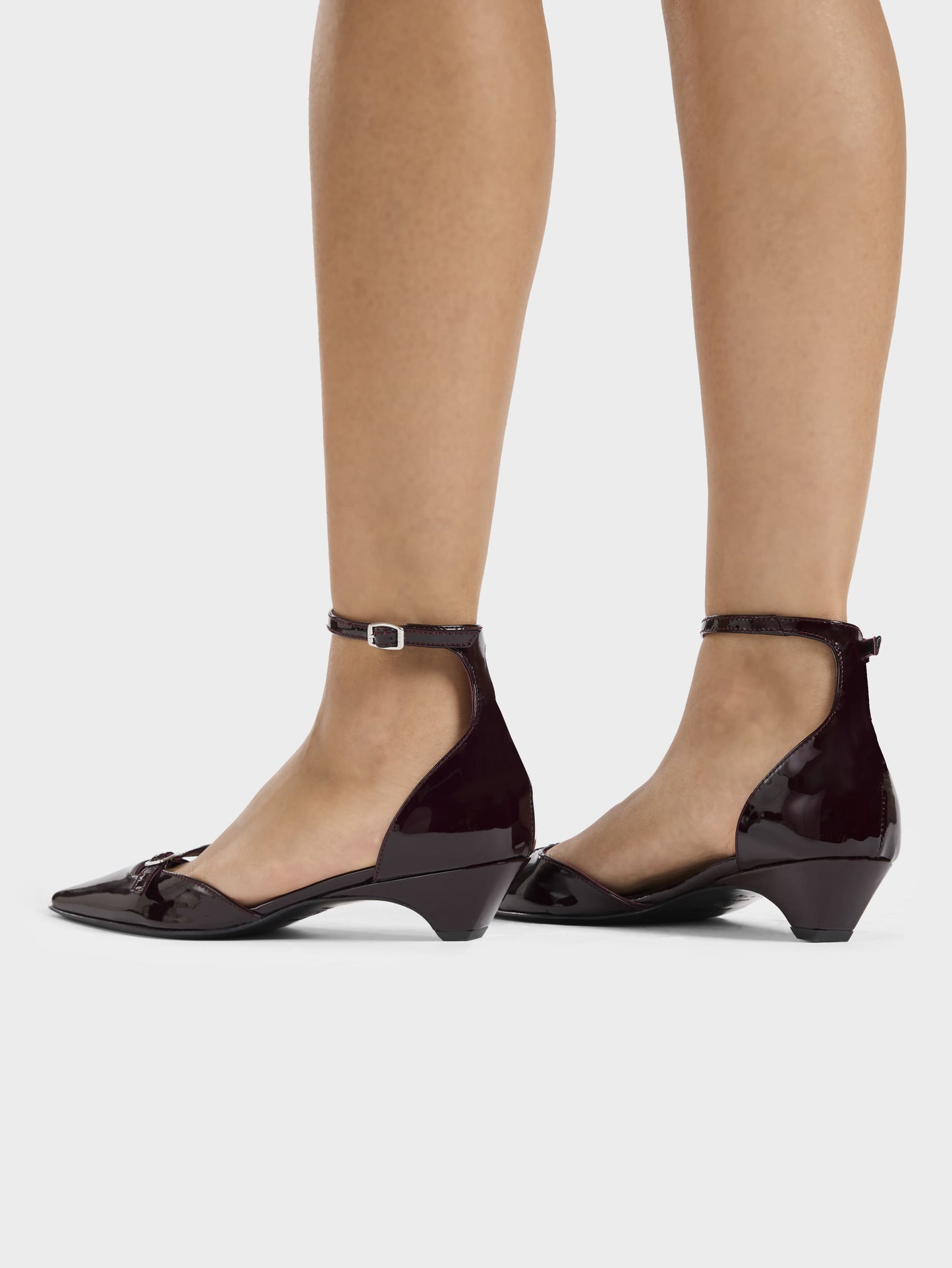 Emma - Ballerines cuir verni marron