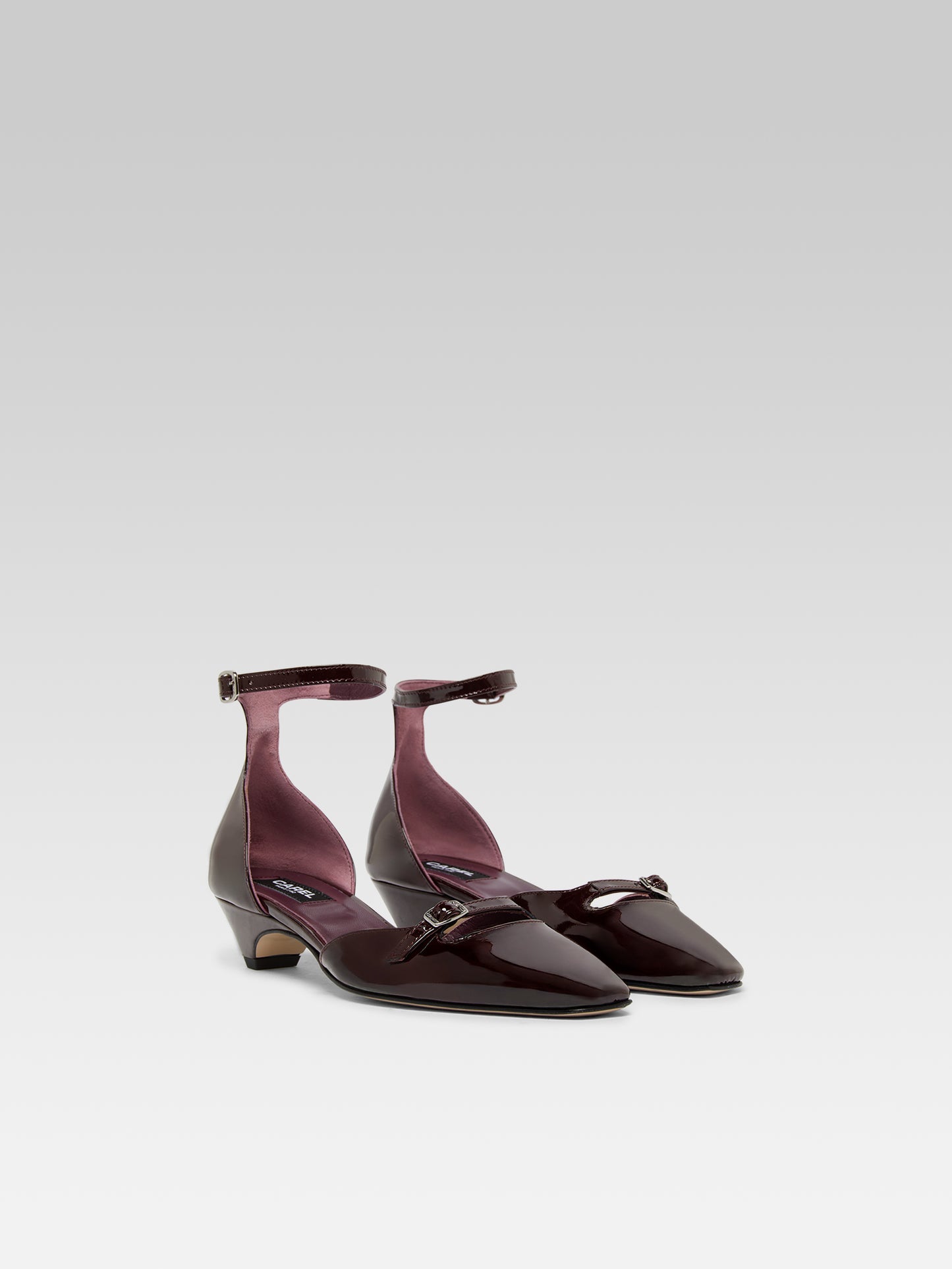 Emma - Ballerines cuir verni marron