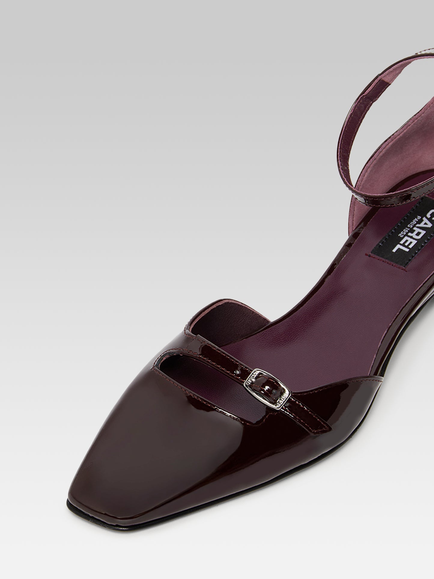 Emma - Ballerines cuir verni marron