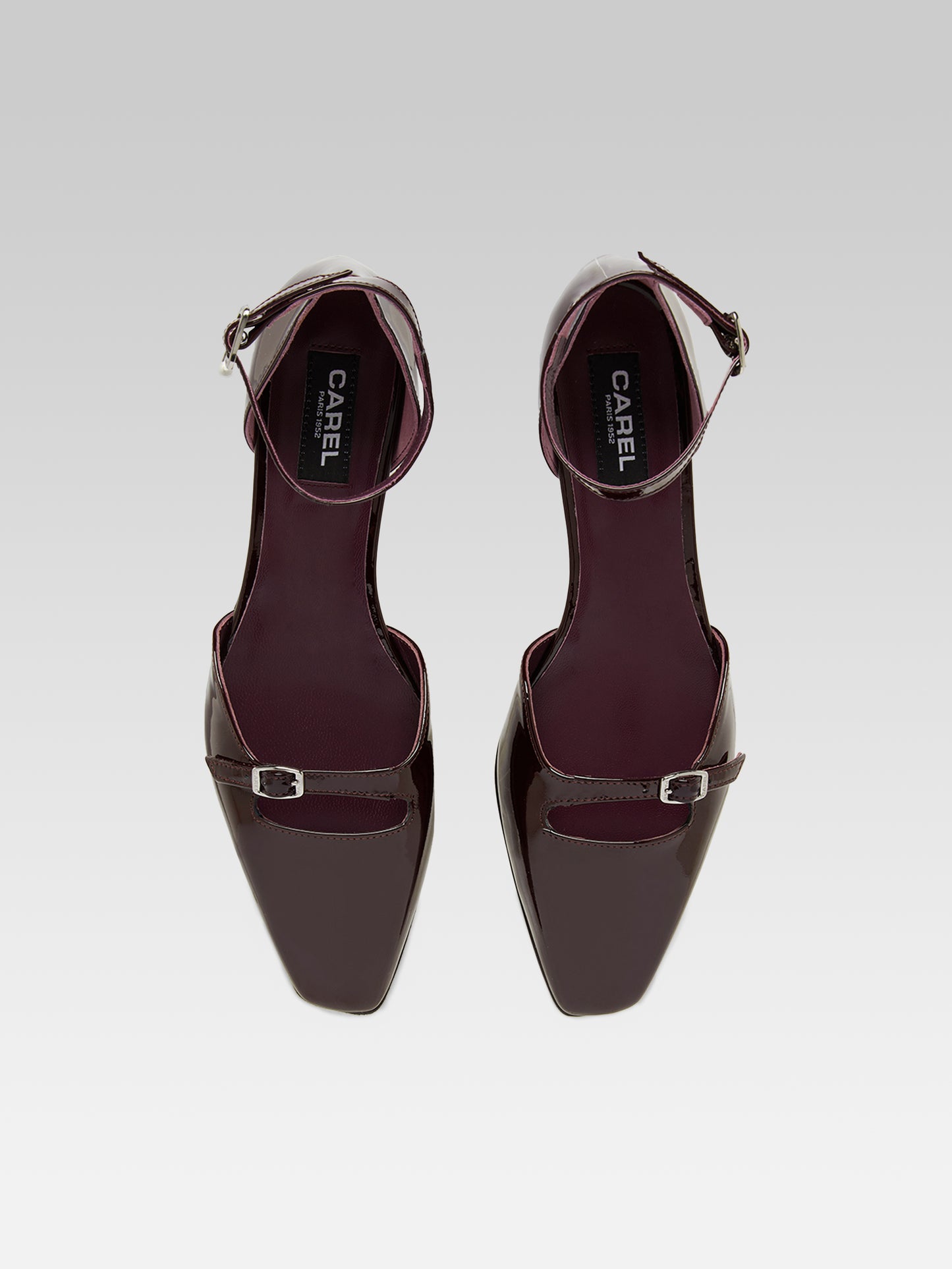 Emma - Ballerines cuir verni marron