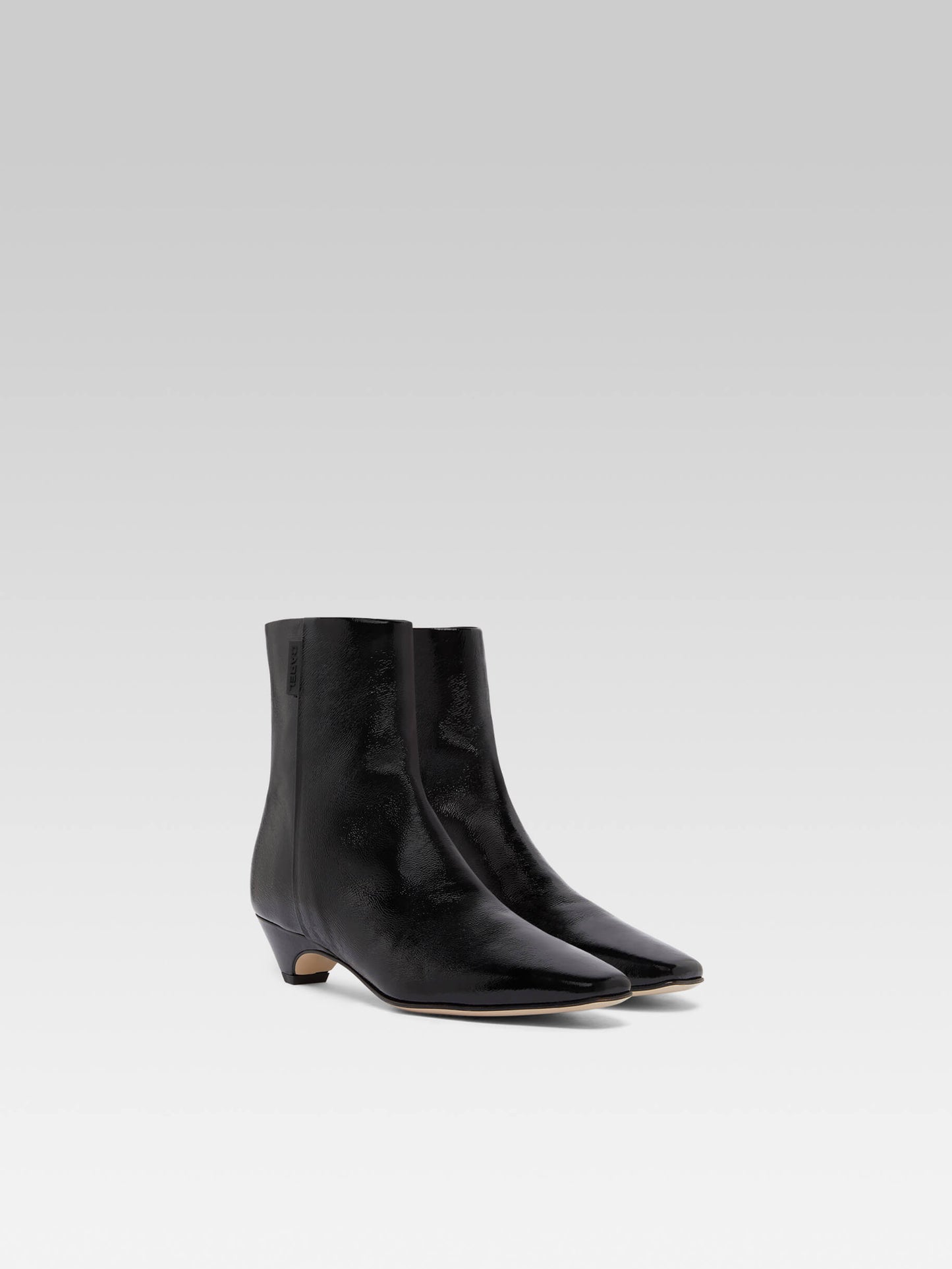 Monica - Bottines cuir verni naplack noir