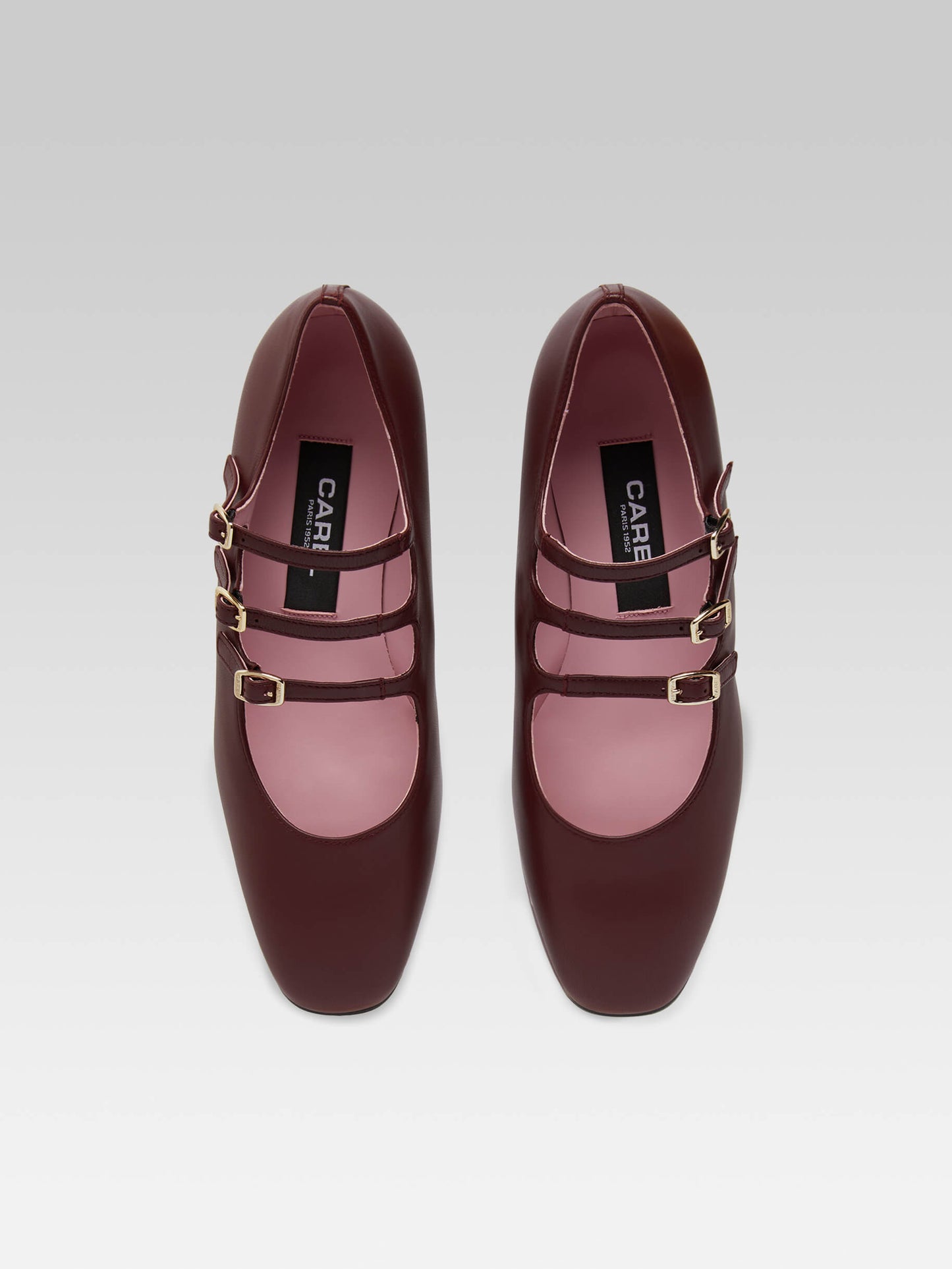 Ariana - Burgundy leather Mary Janes