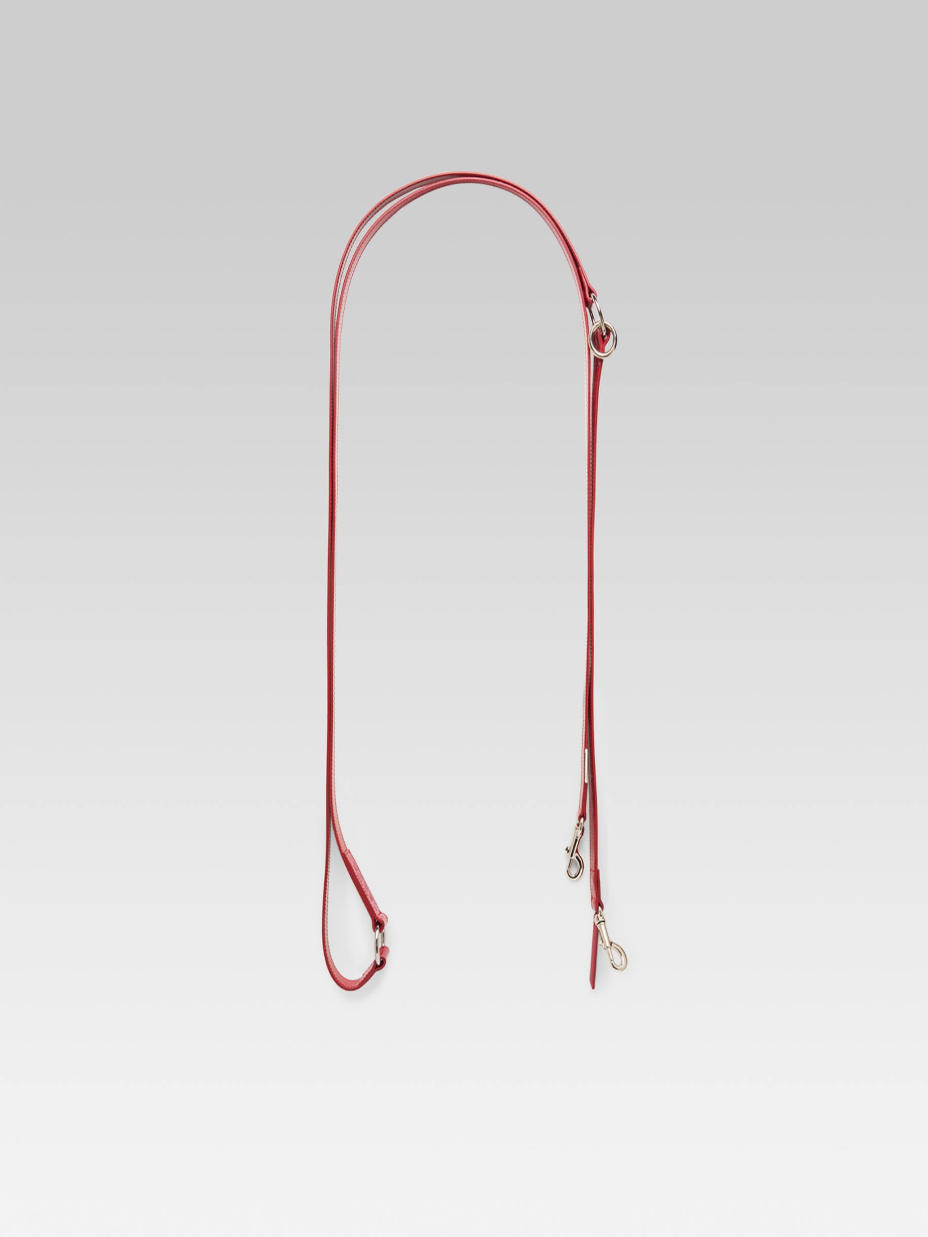 Milou - Red patent leather dog leash - Image number 1