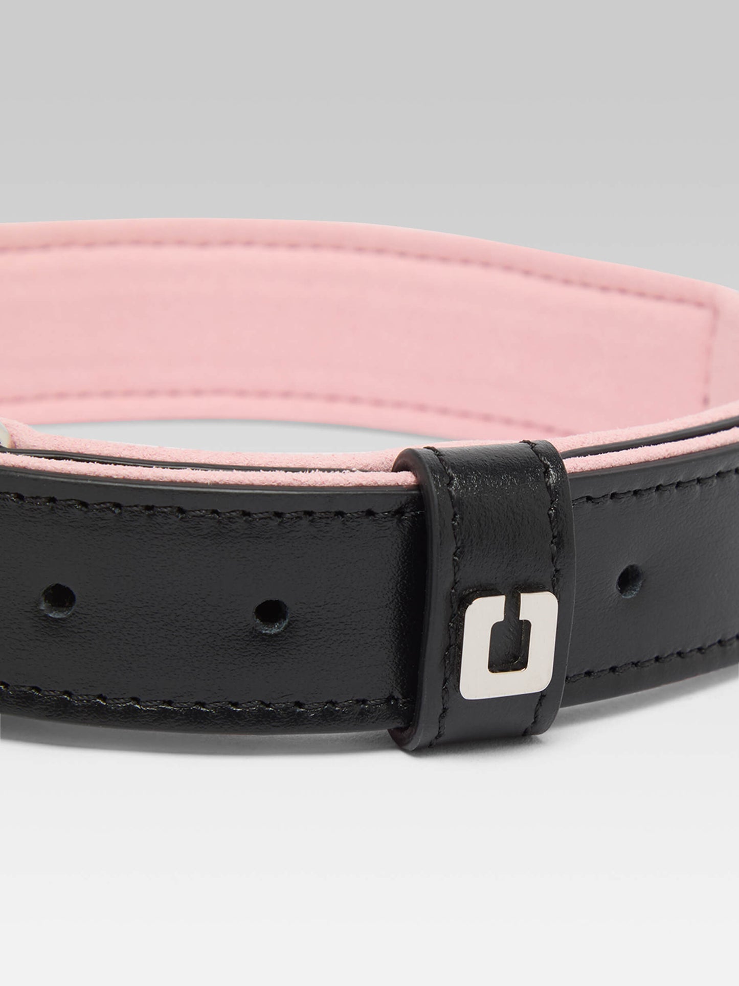 Rex - Black leather dog collar