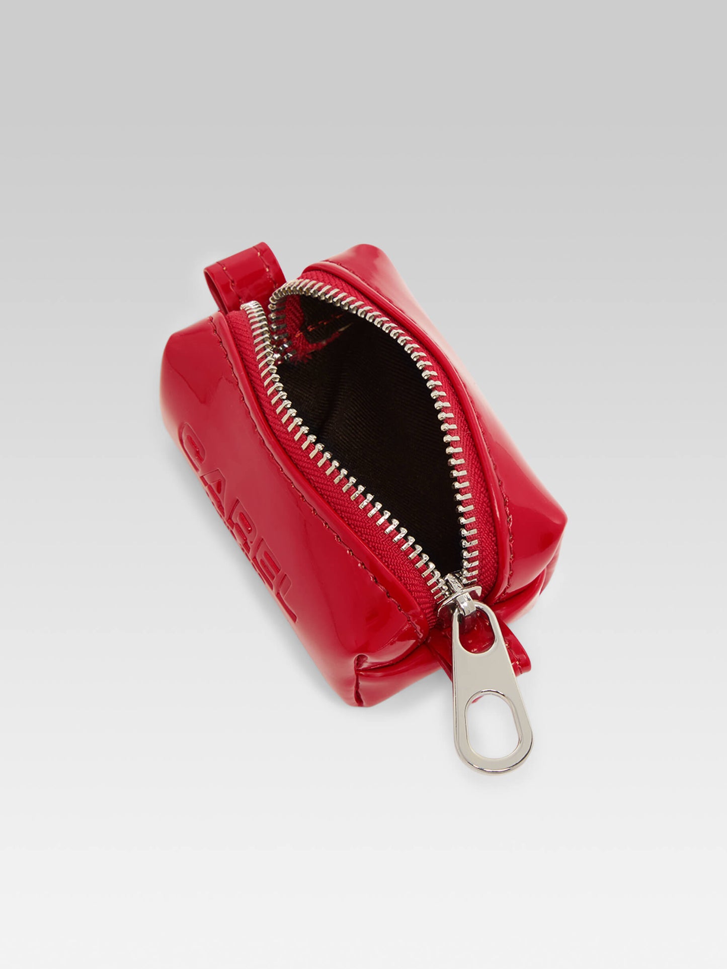 Rintintin - Distributeur de sacs canin cuir verni rouge