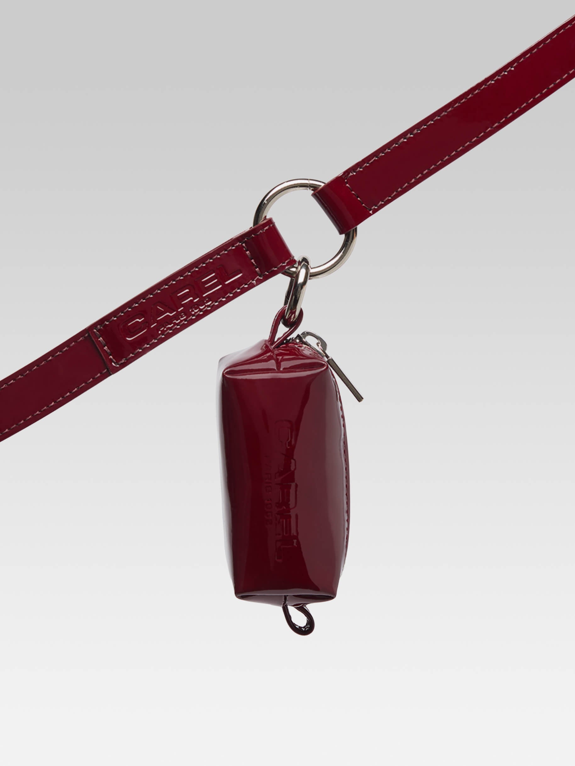 Rintintin - Burgundy patent leather dog bag dispenser - Image number 2