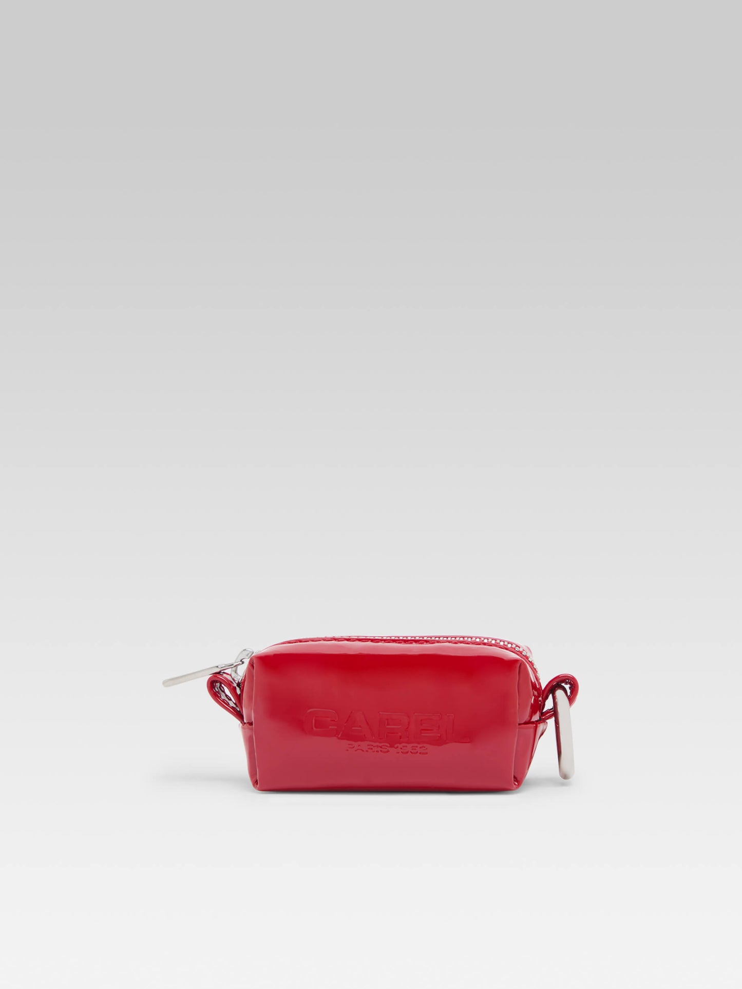 Trousseau - Mini red patent leather pouch