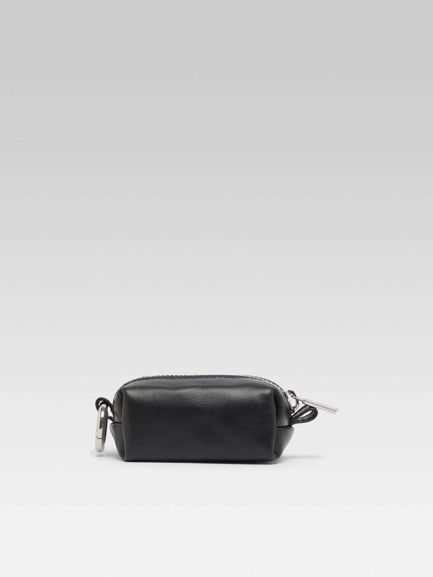 Trousseau - Mini black leather pouch