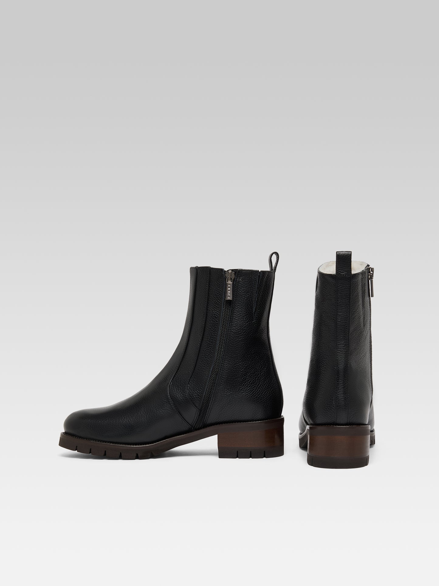 Phoenix  - Bottines cuir noir