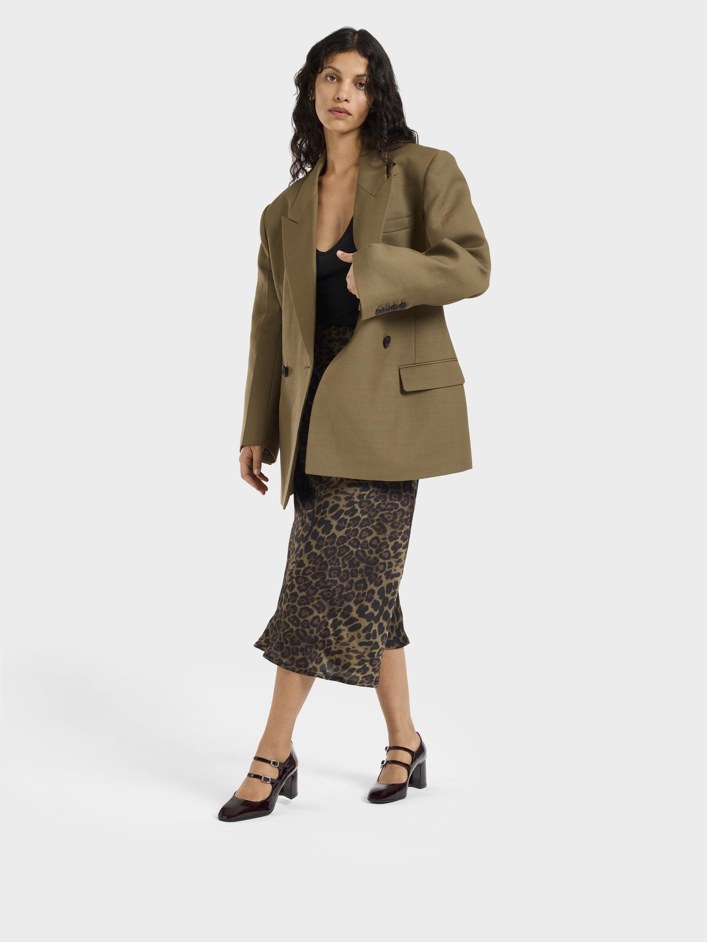 Alice - Escarpins babies cuir verni marron