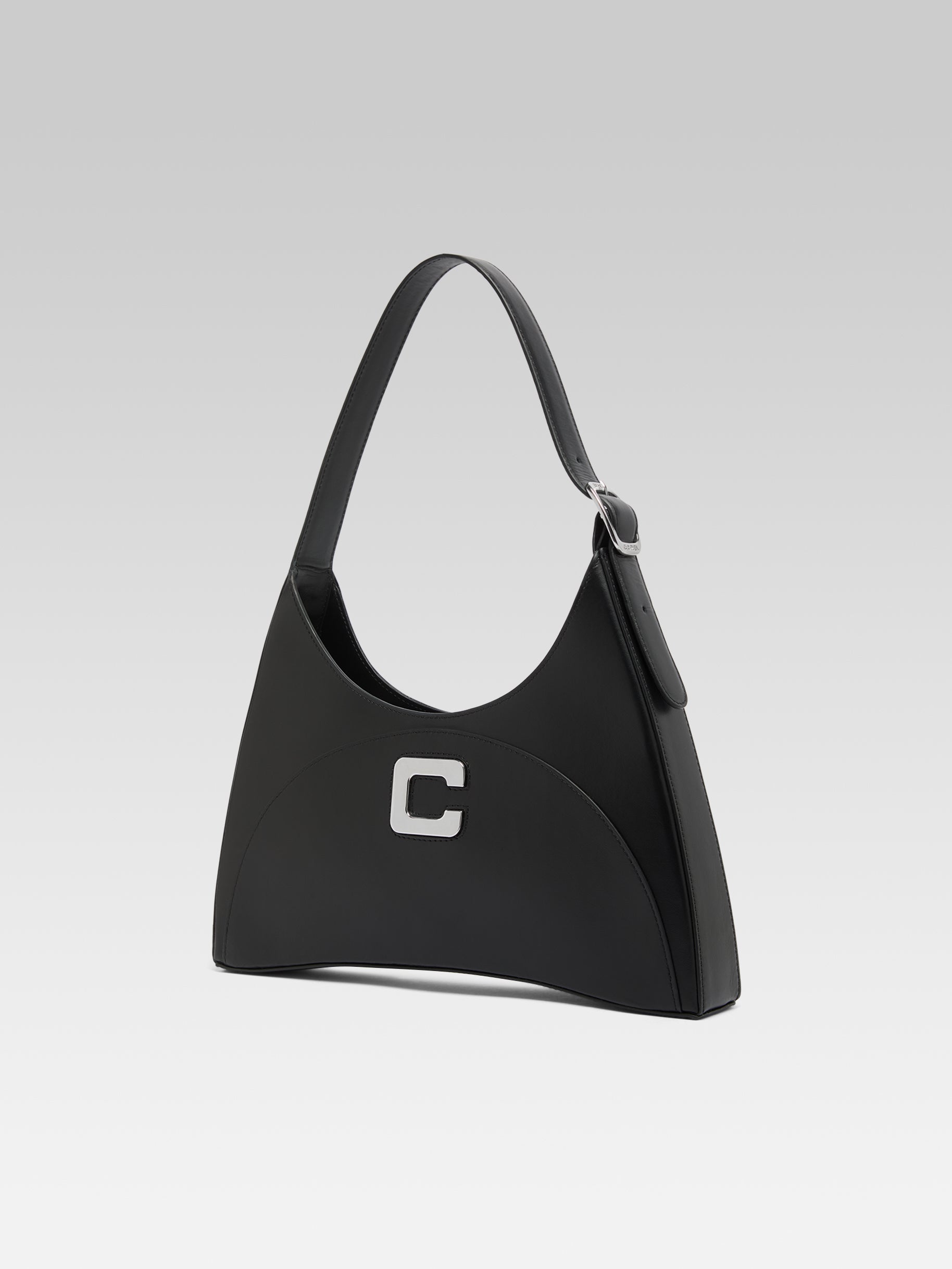 Concorde - Black leather shoulder bag - Image number 4