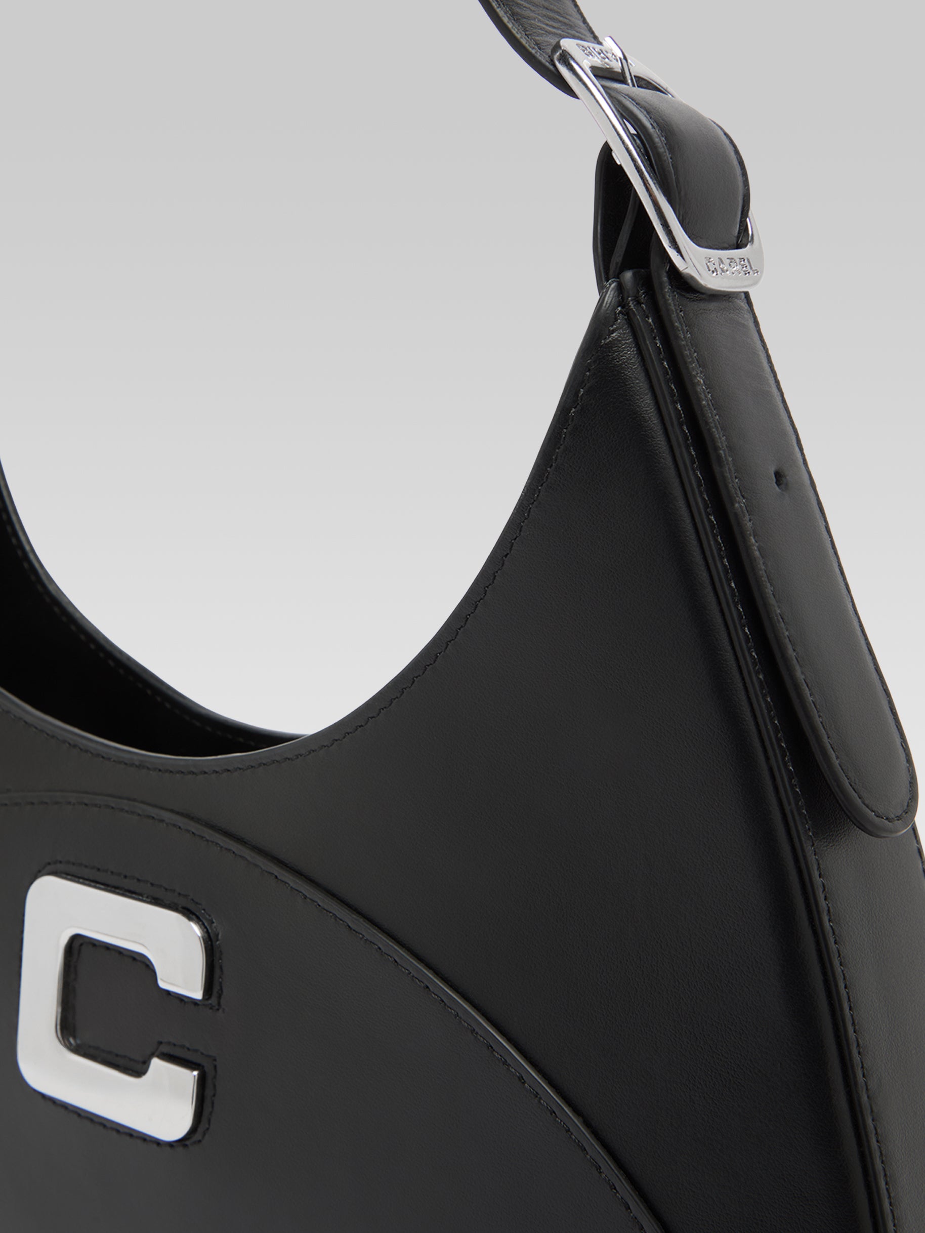 Concorde - Black leather shoulder bag - Image number 2