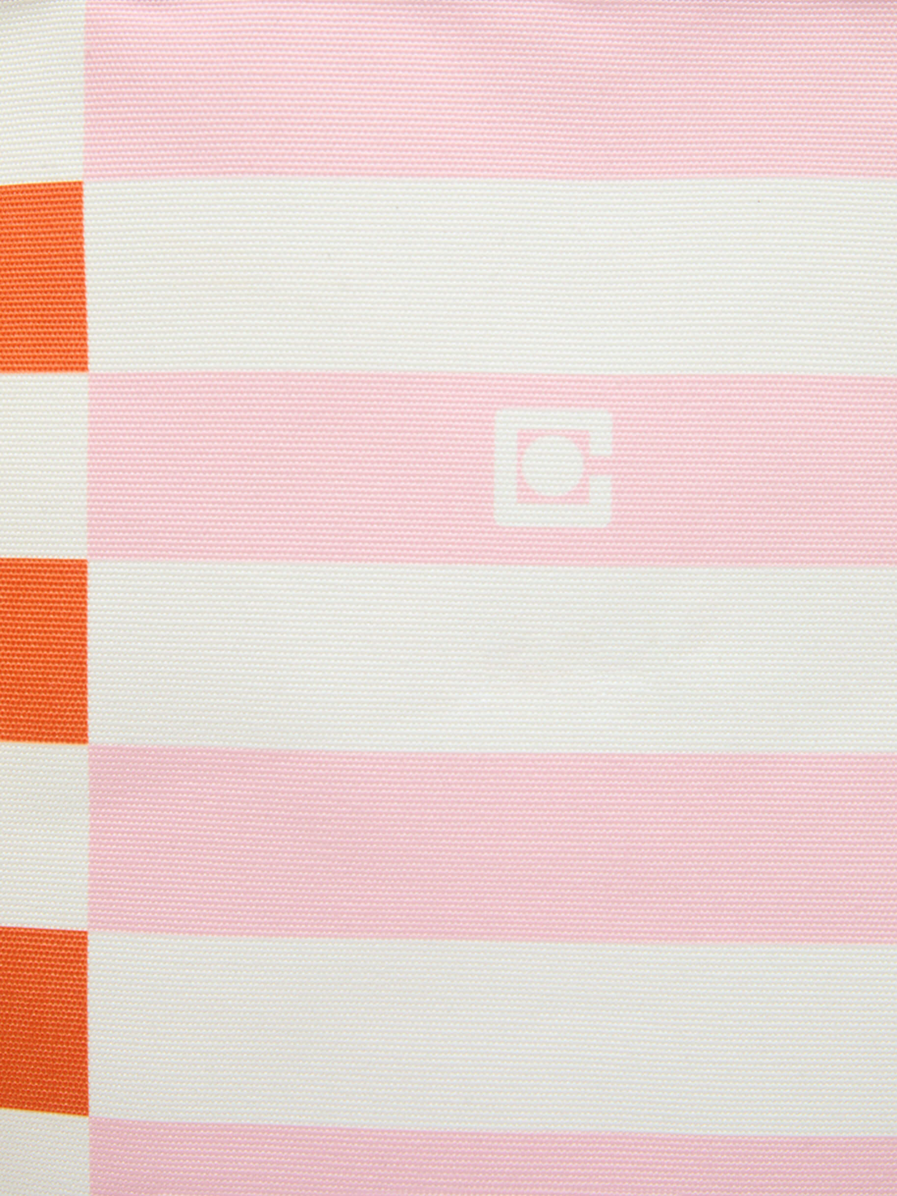 Baya - Tote bag tissu bayadère rose et orange - Image numéro 4