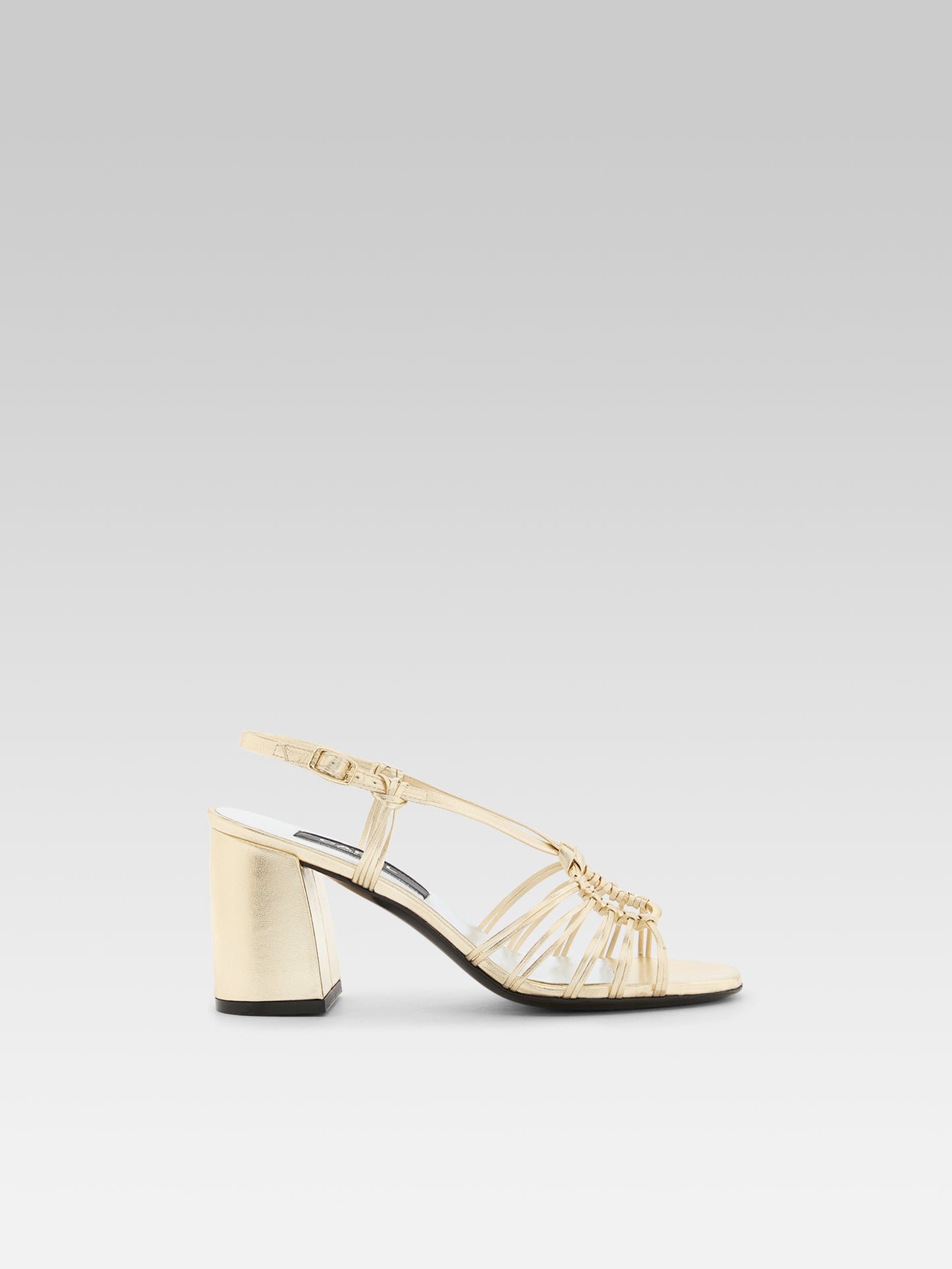 Ipanema - Sandales cuir laminé platine