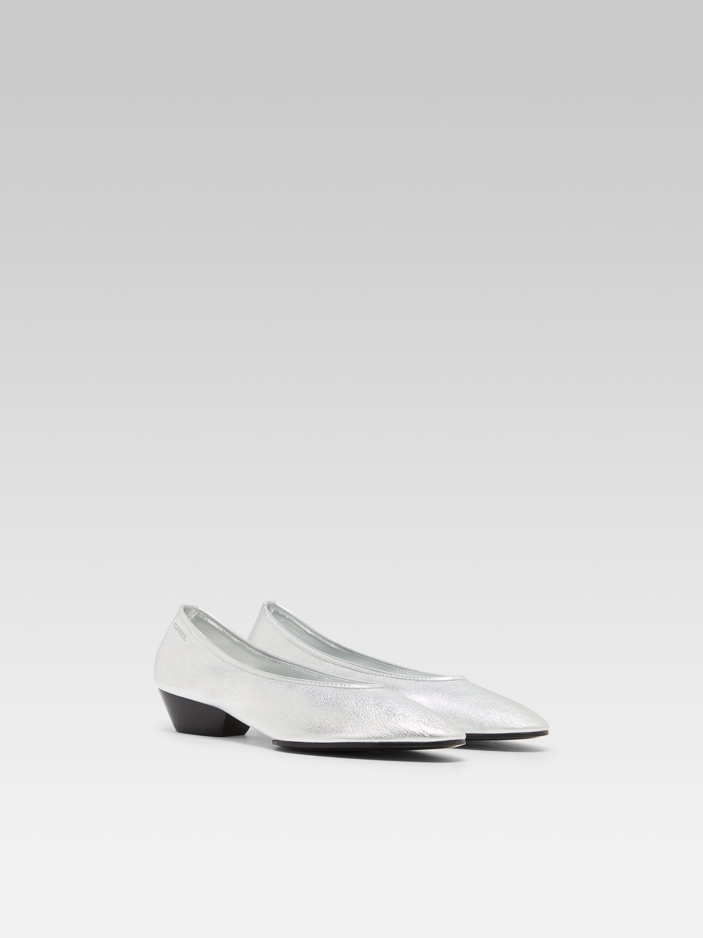 Carlotta - Ballerines laminé argent