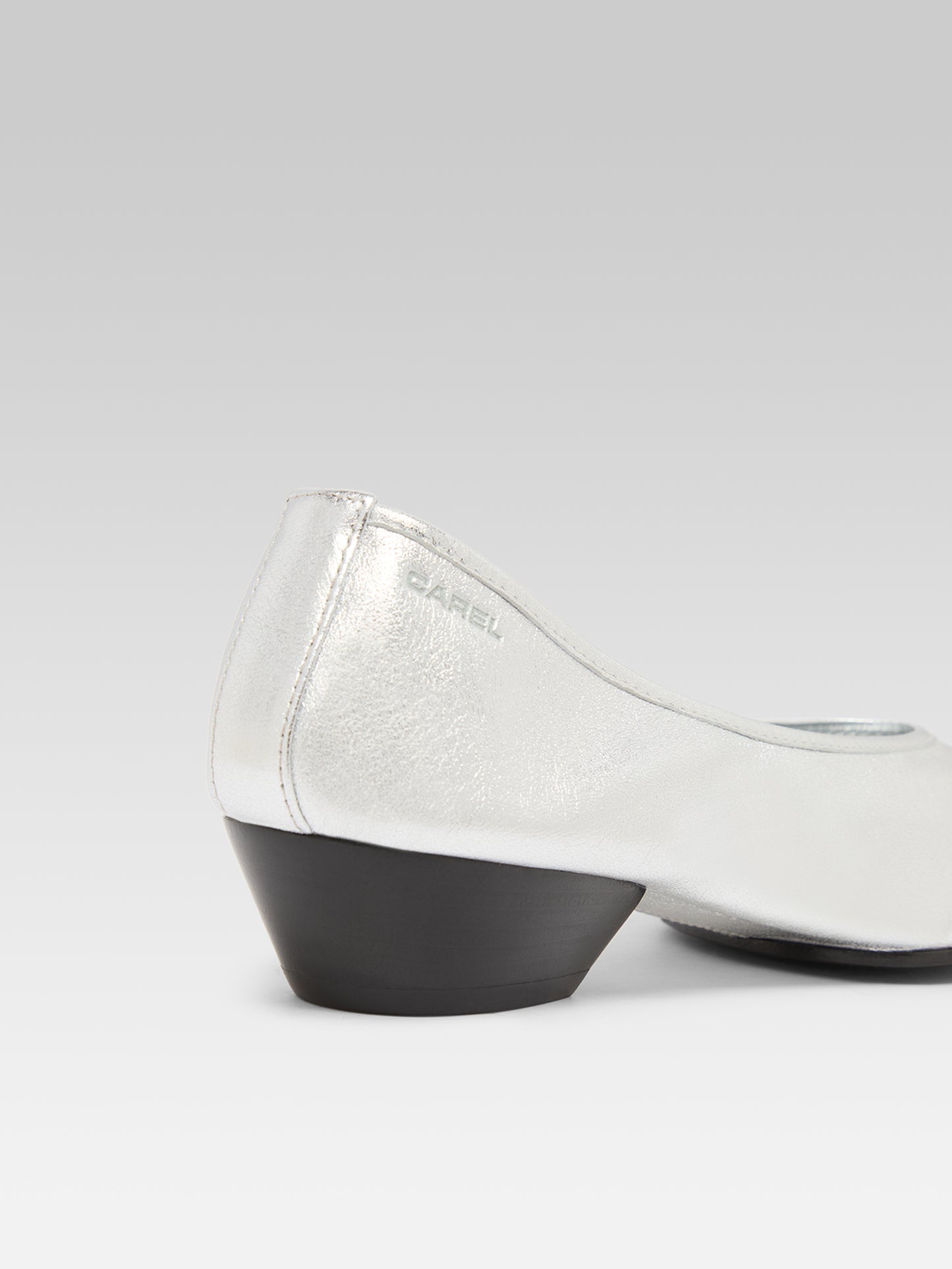Carlotta - Ballerines laminé argent