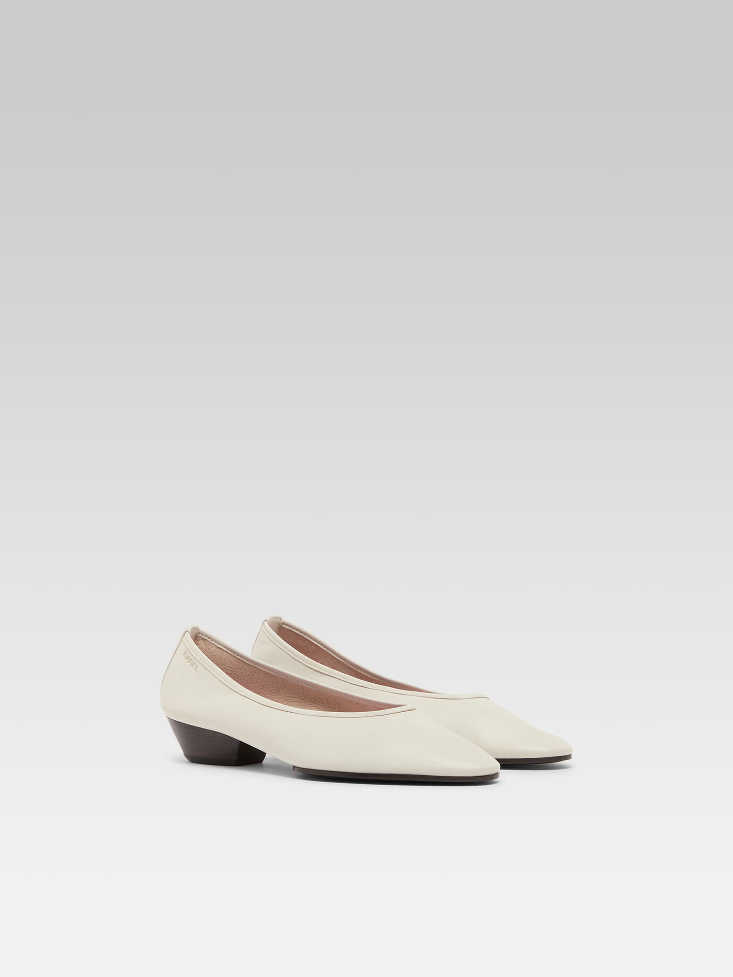 Carlotta - Ballerines cuir ivoire