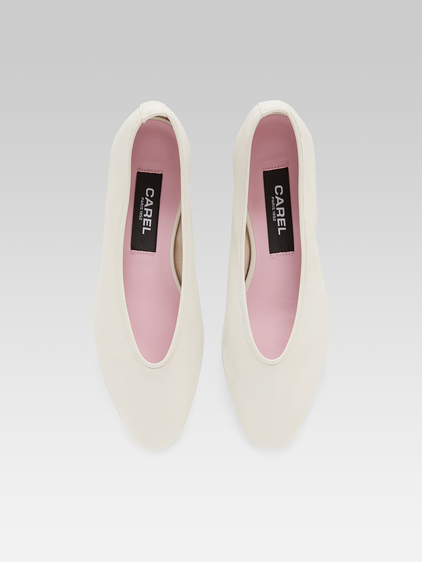 Carlotta - Ballerines cuir ivoire