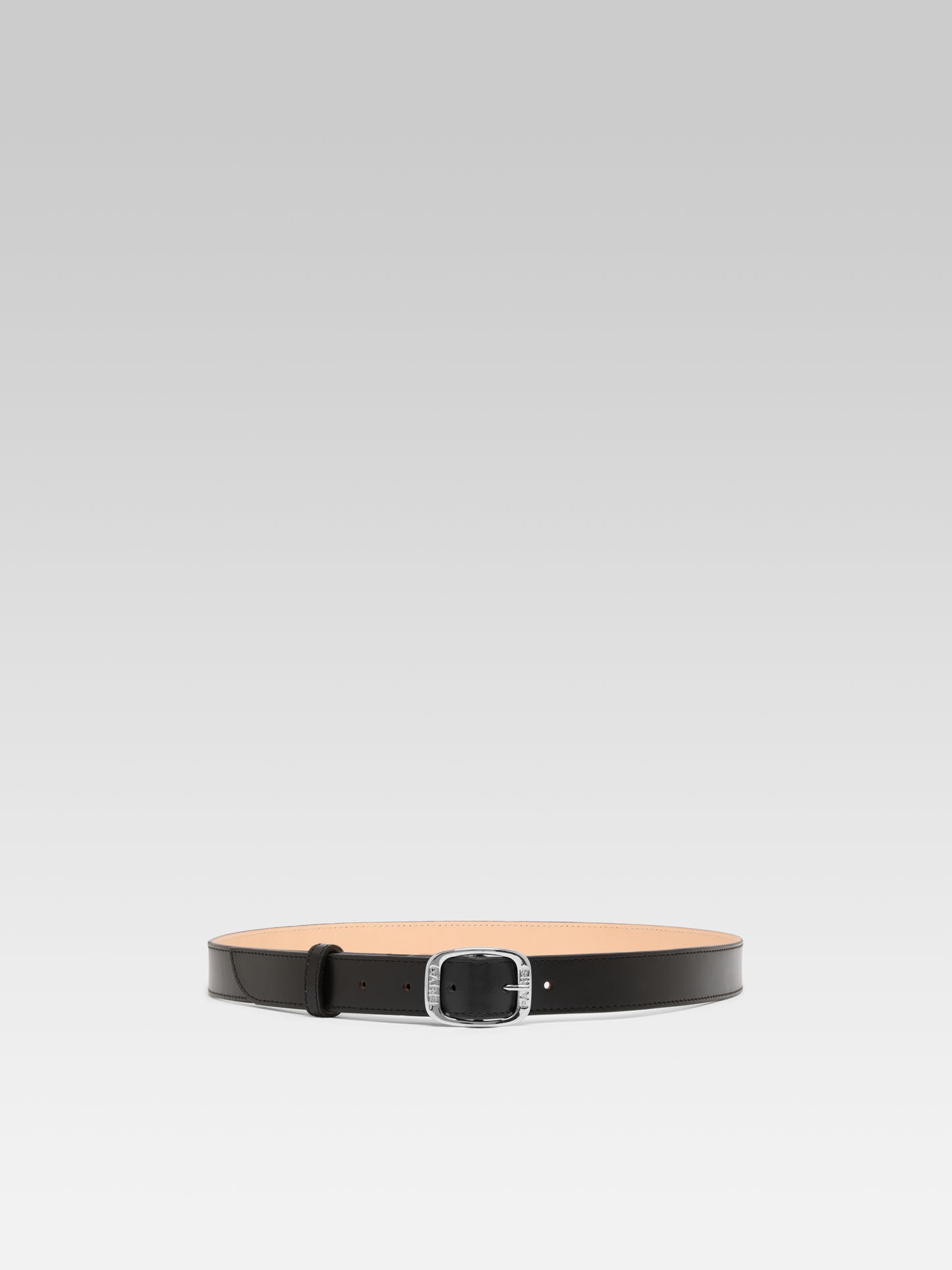 Jeanette - Black leather belt