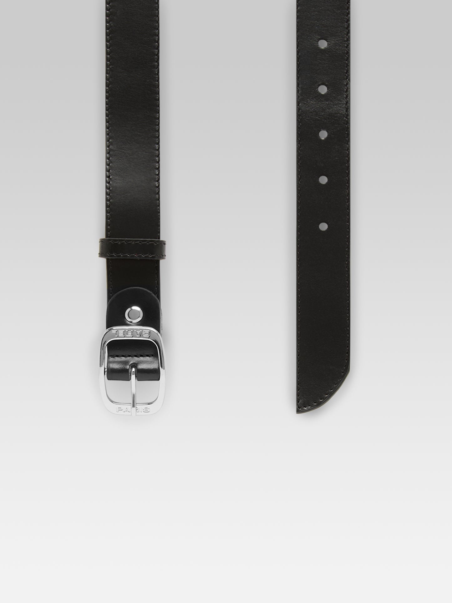 Jeanette - Black leather belt