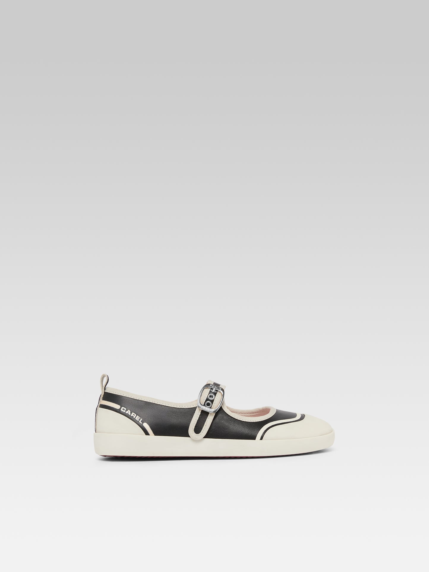 Costa - Tennis à brides cuir noir