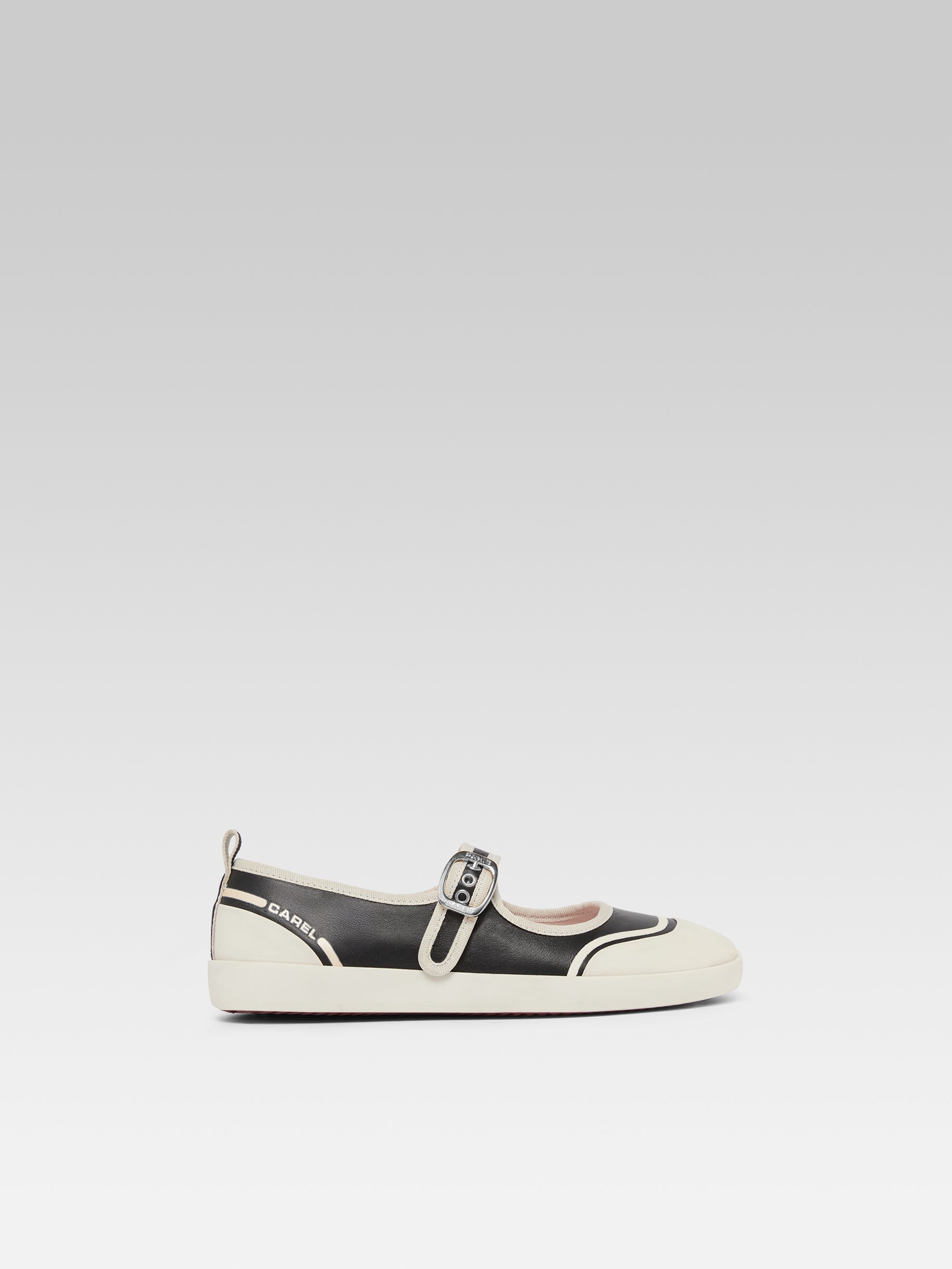Costa - Tennis à brides cuir noir