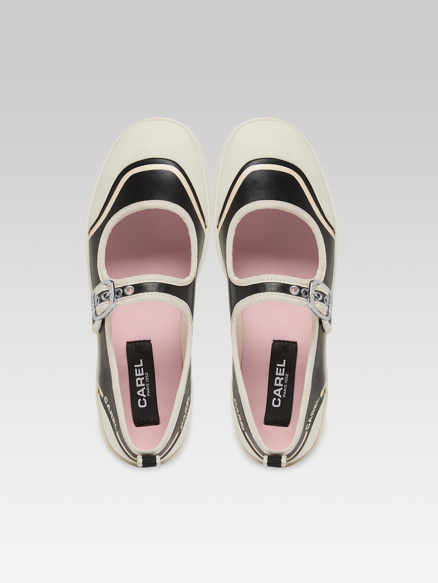 Costa - Tennis à brides cuir noir