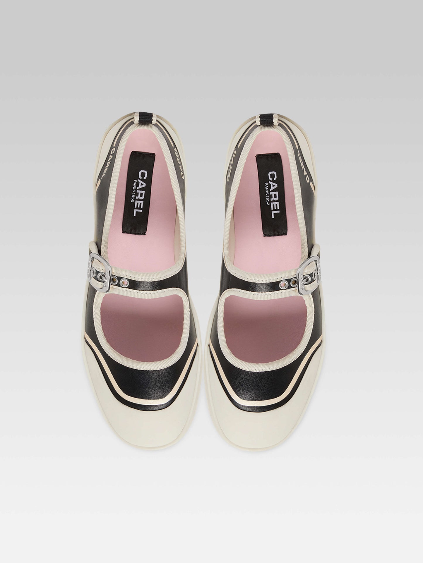 Costa - Tennis à brides cuir noir