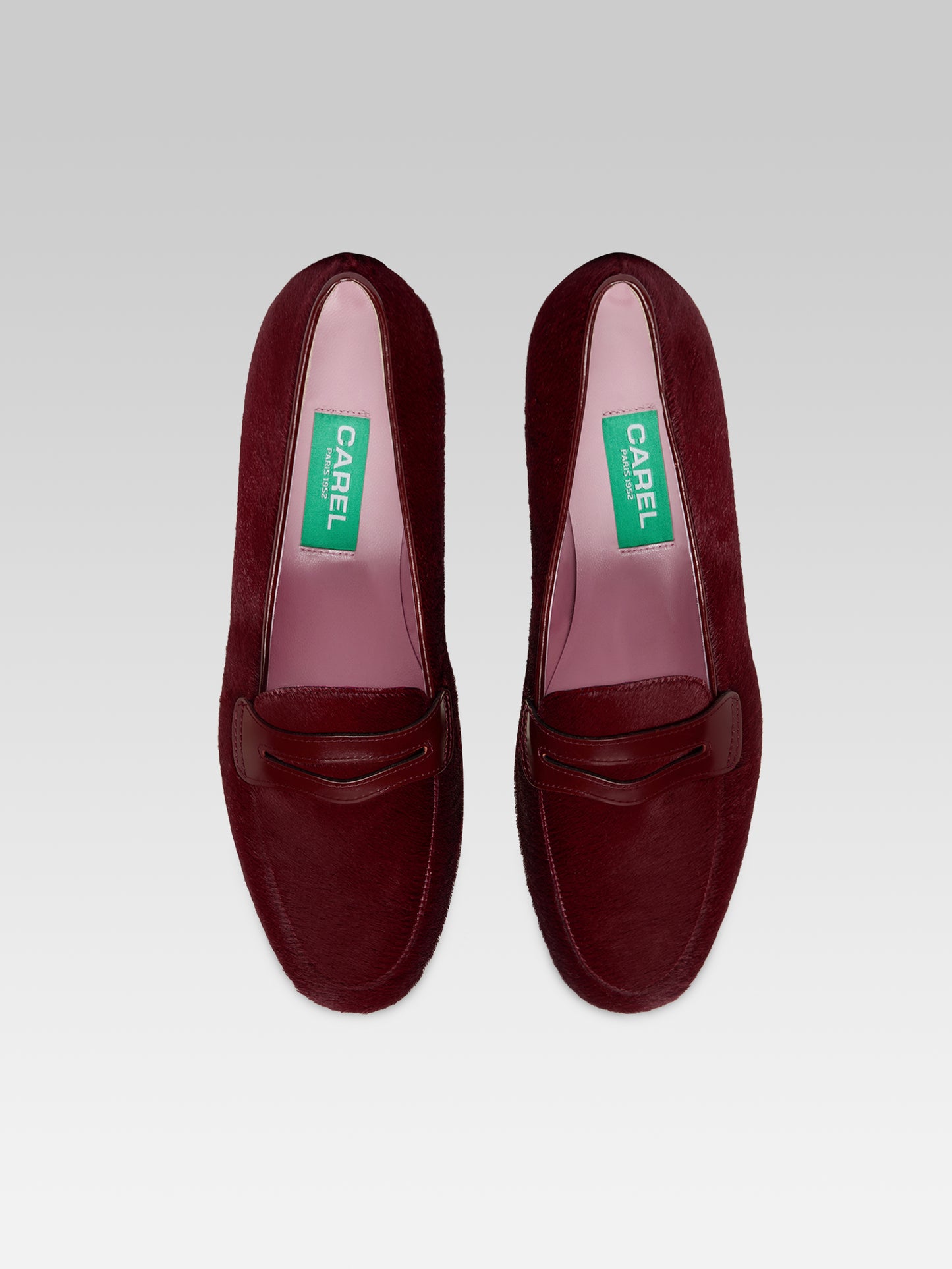 2100 - Burgundy pony leather loafers