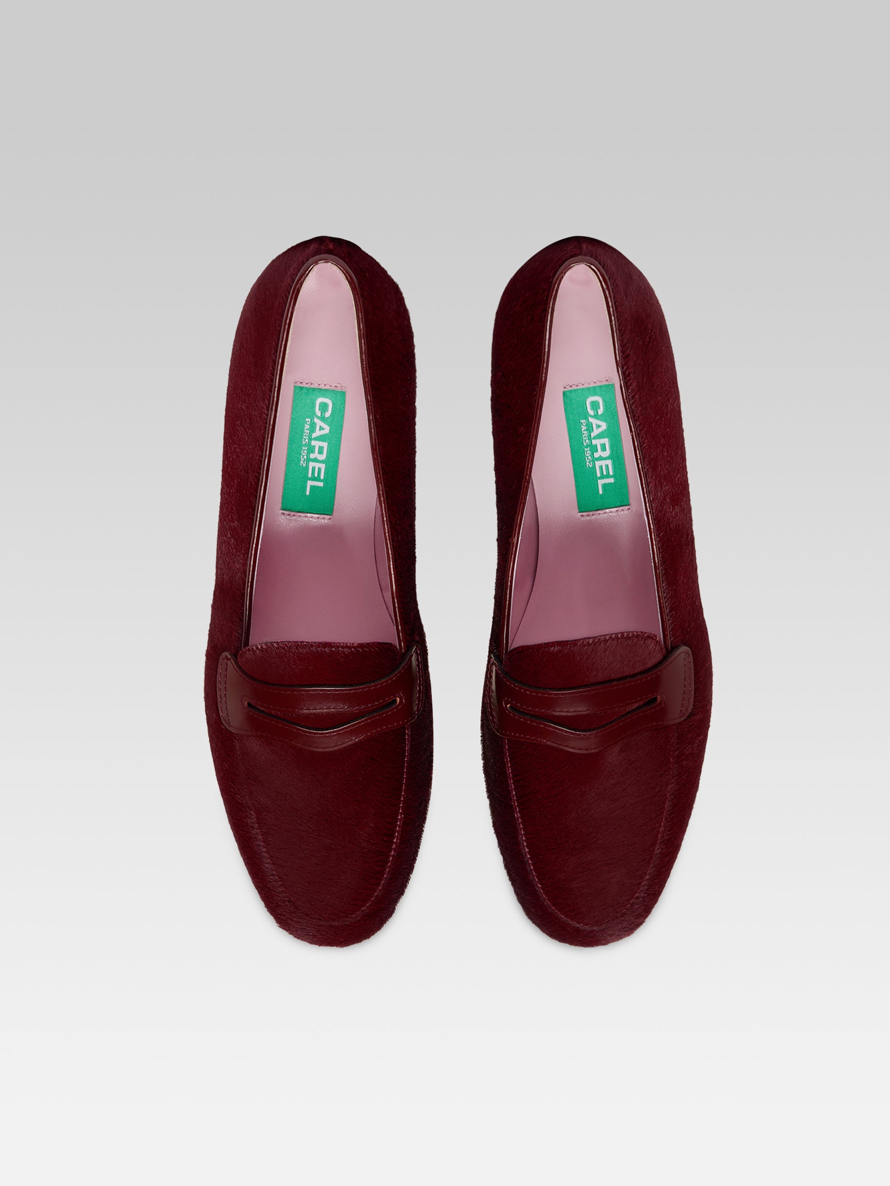 2100 - Burgundy pony leather loafers  - Image number 4