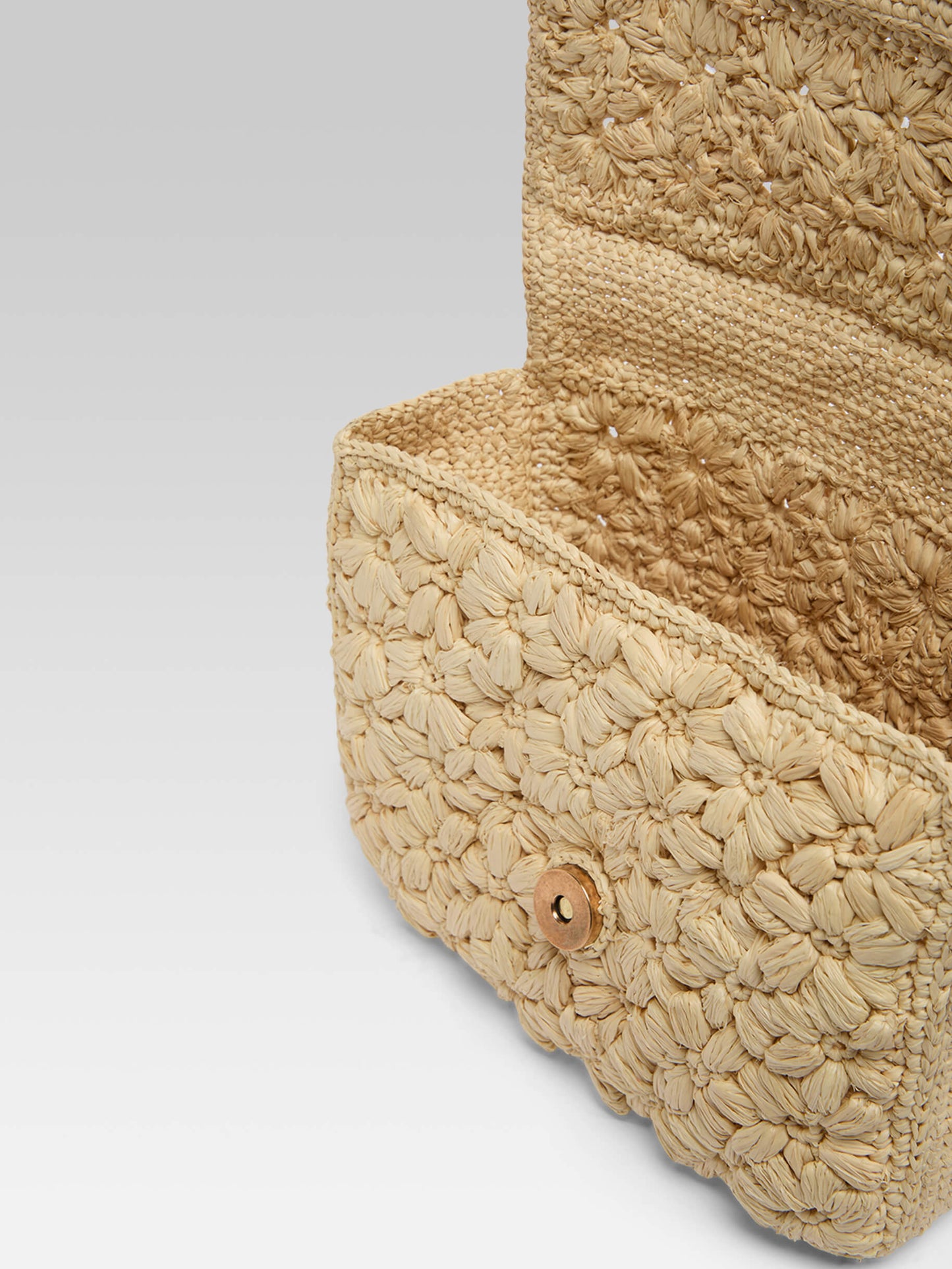 Mini Sorbonne - Sac raphia naturel beige